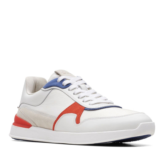 RaceLite Tor Sport Men's White Wedge Athletic Sneakers