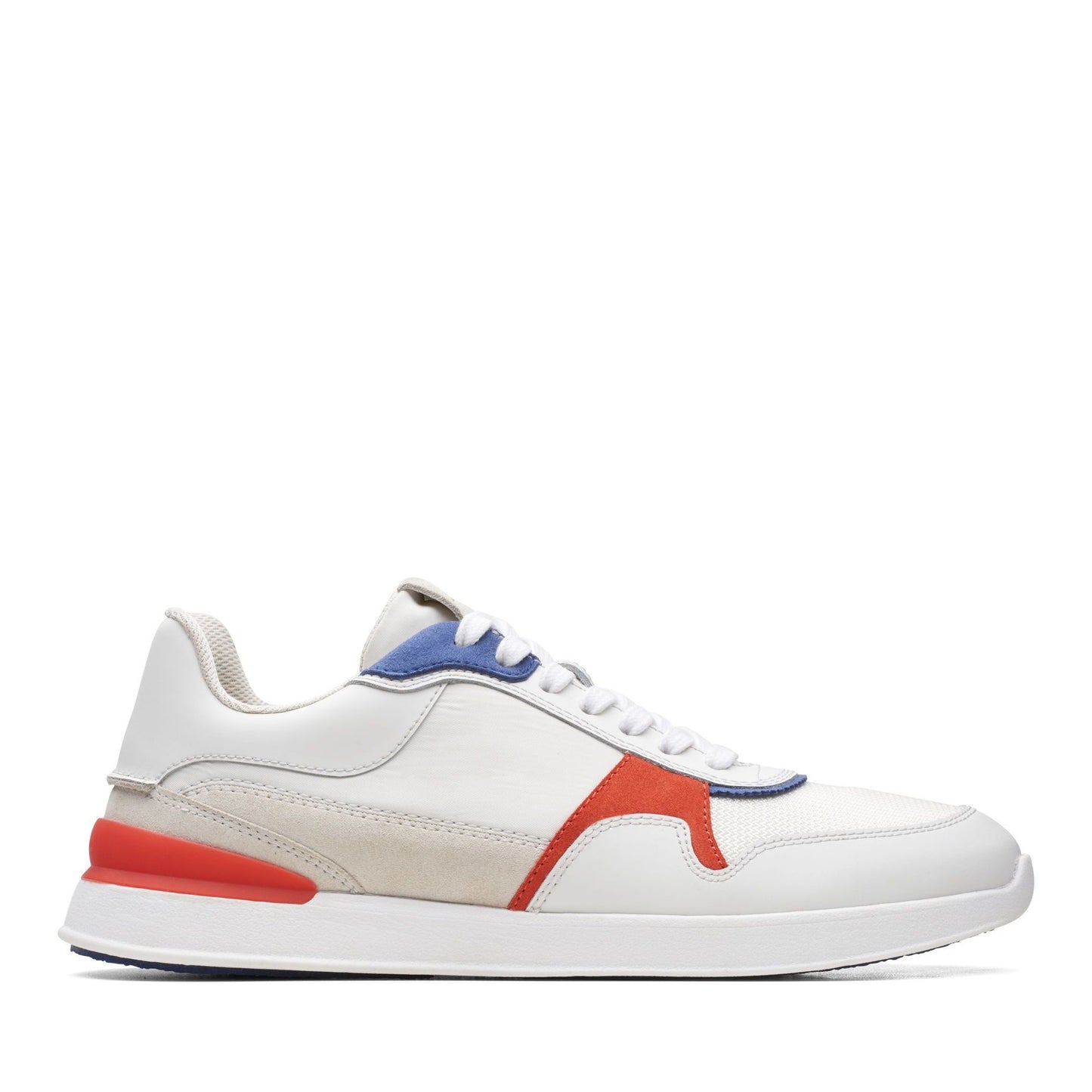 RaceLite Tor Sport Men's White Wedge Athletic Sneakers