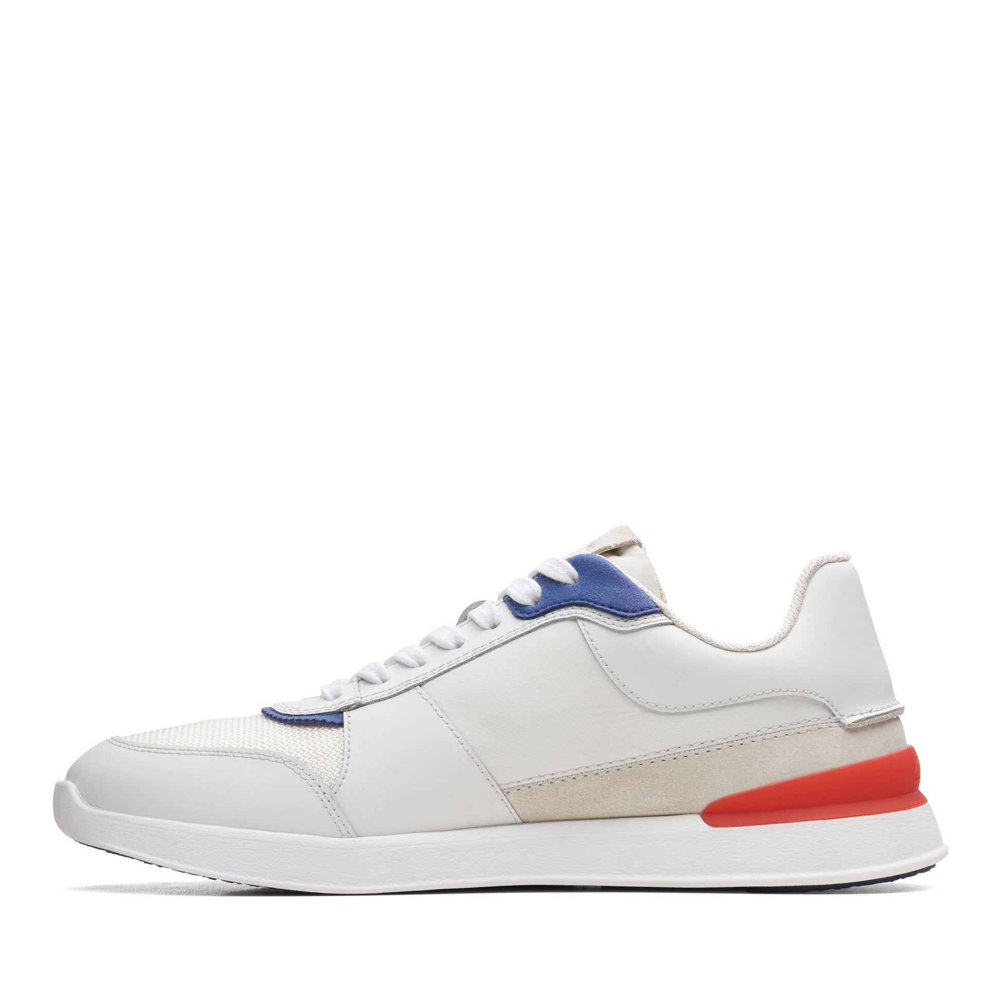RaceLite Tor Sport Men's White Wedge Athletic Sneakers