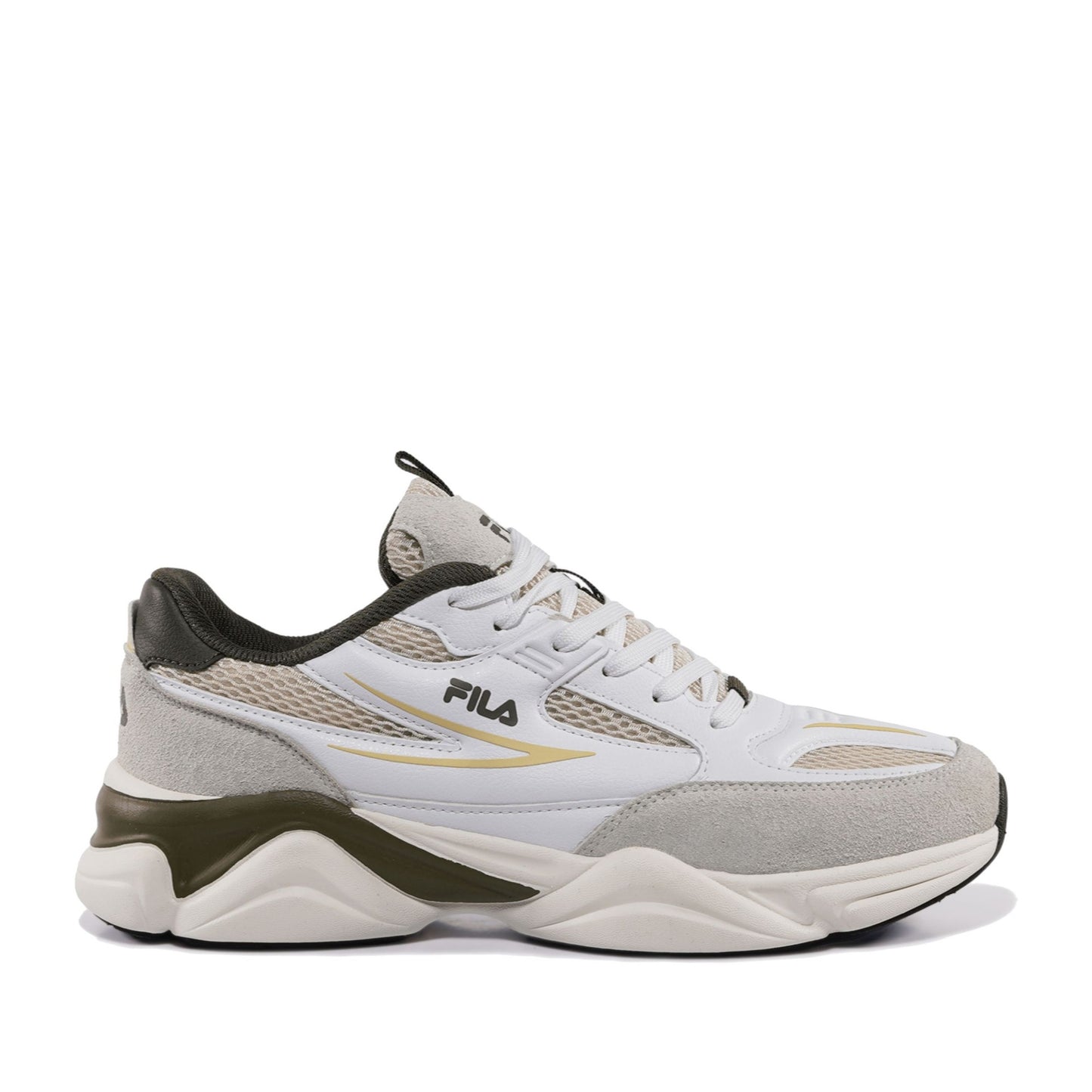 Recade Men's White Fashion Sneakers