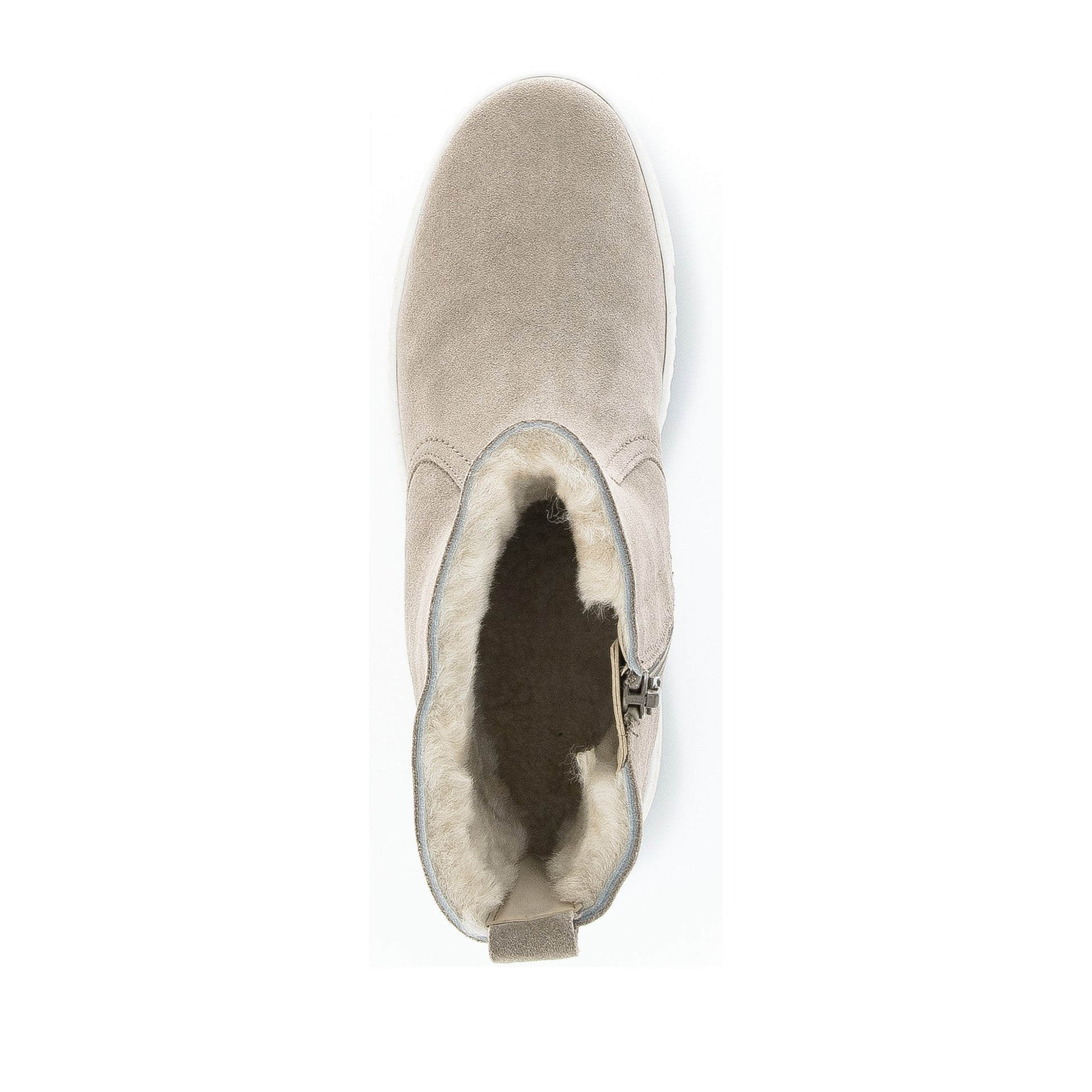 Women's Beige Warm Wedge Winter Boots