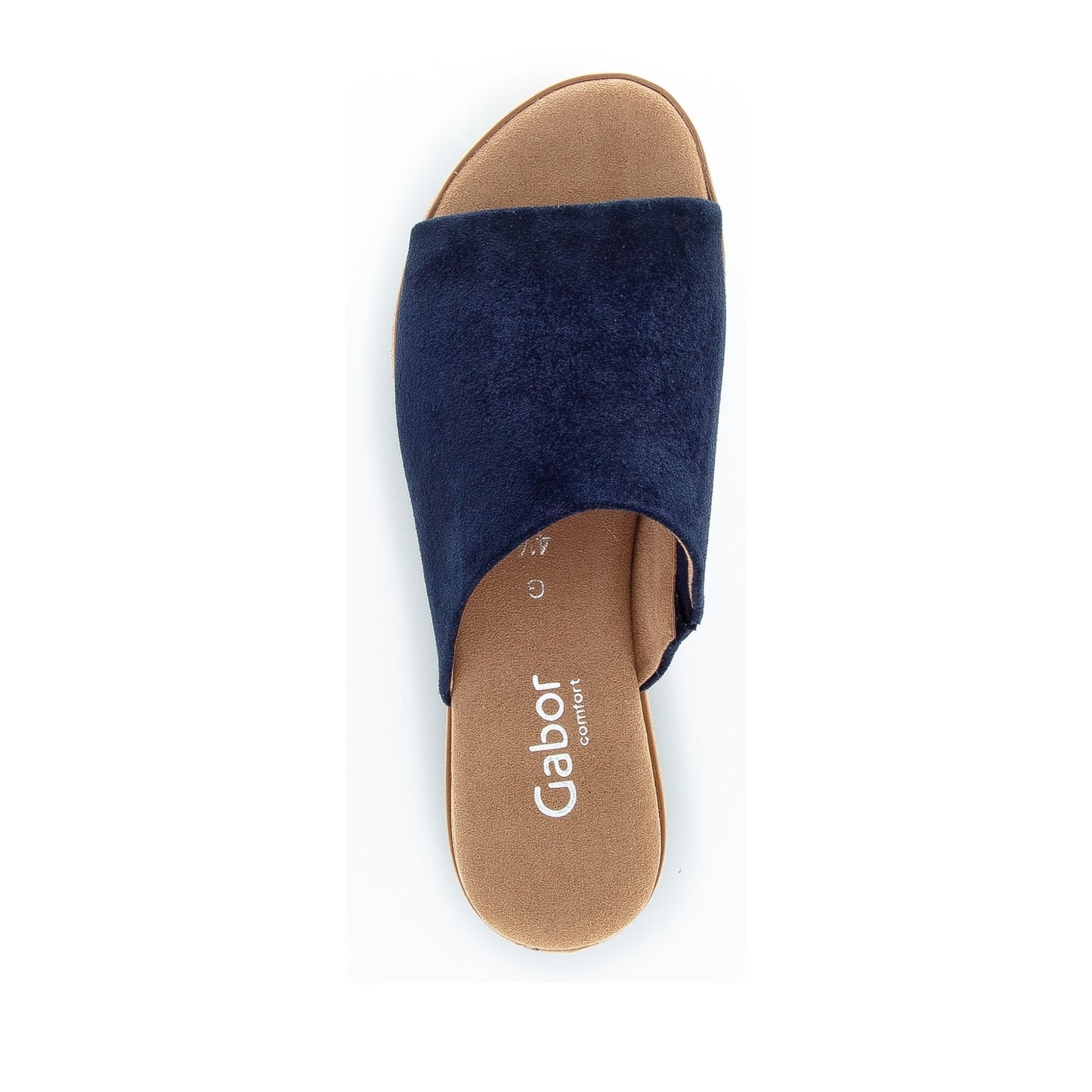 Women's Blue Wedge Open-Toe Slippers