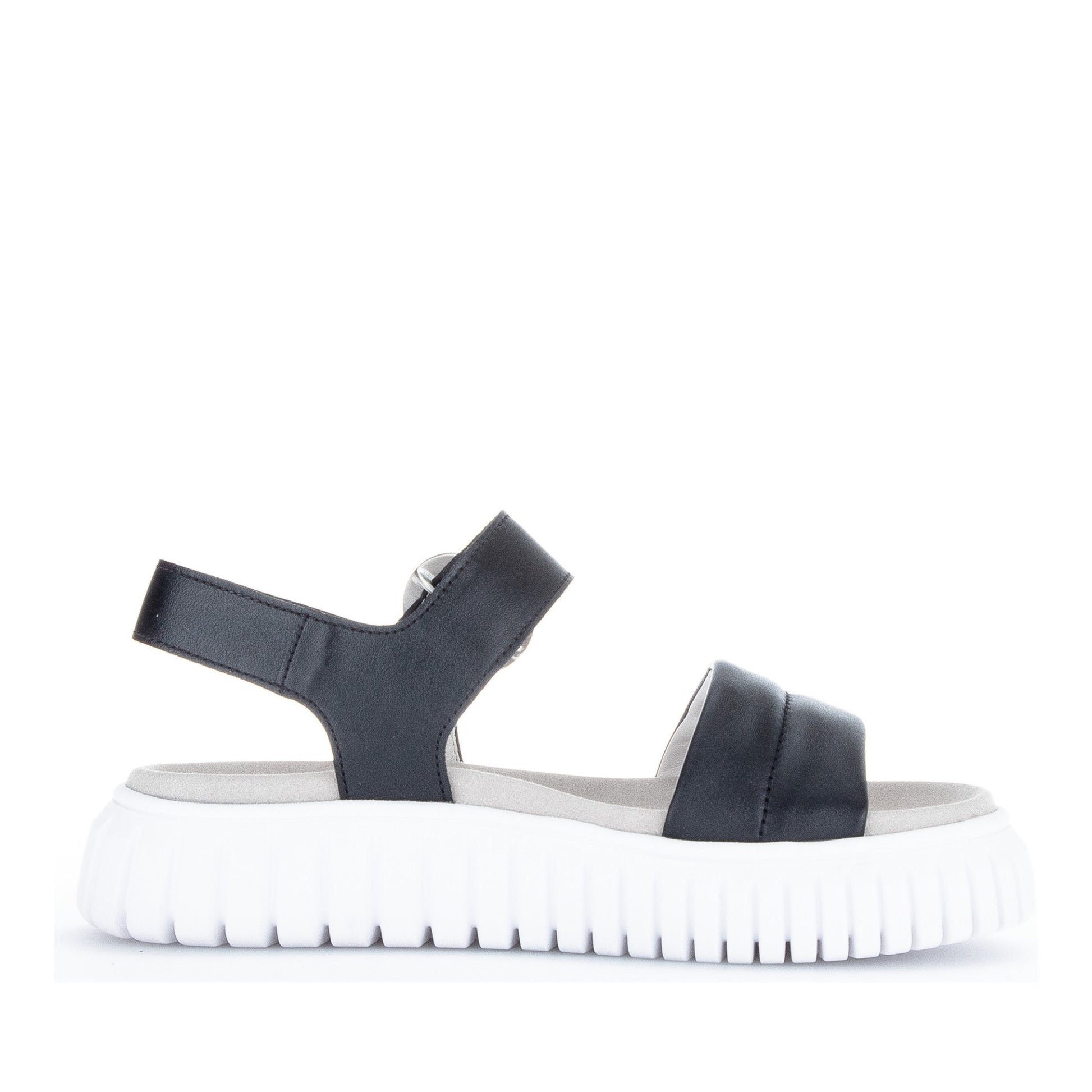Women's Black Wedge Open-Toe Sandals