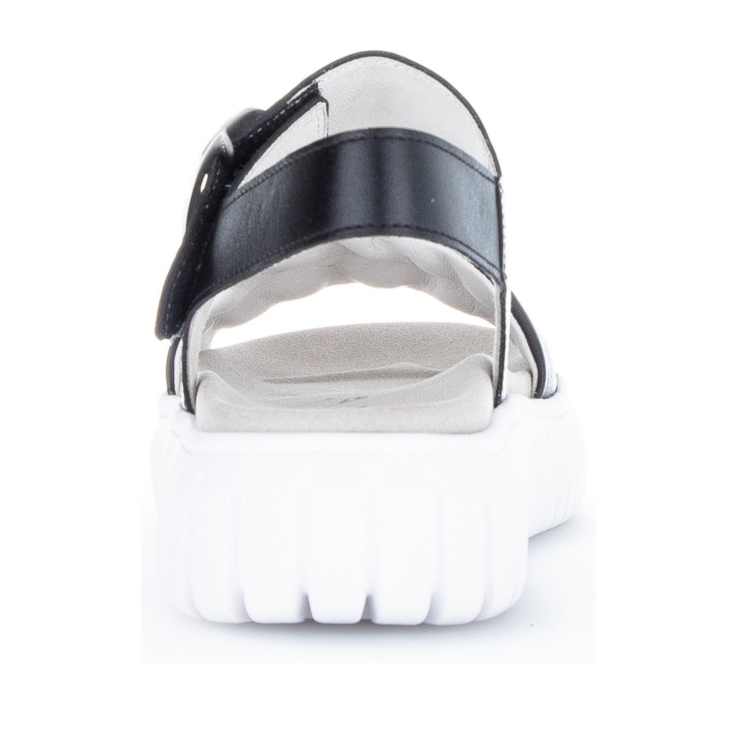 Women's Black Wedge Open-Toe Sandals