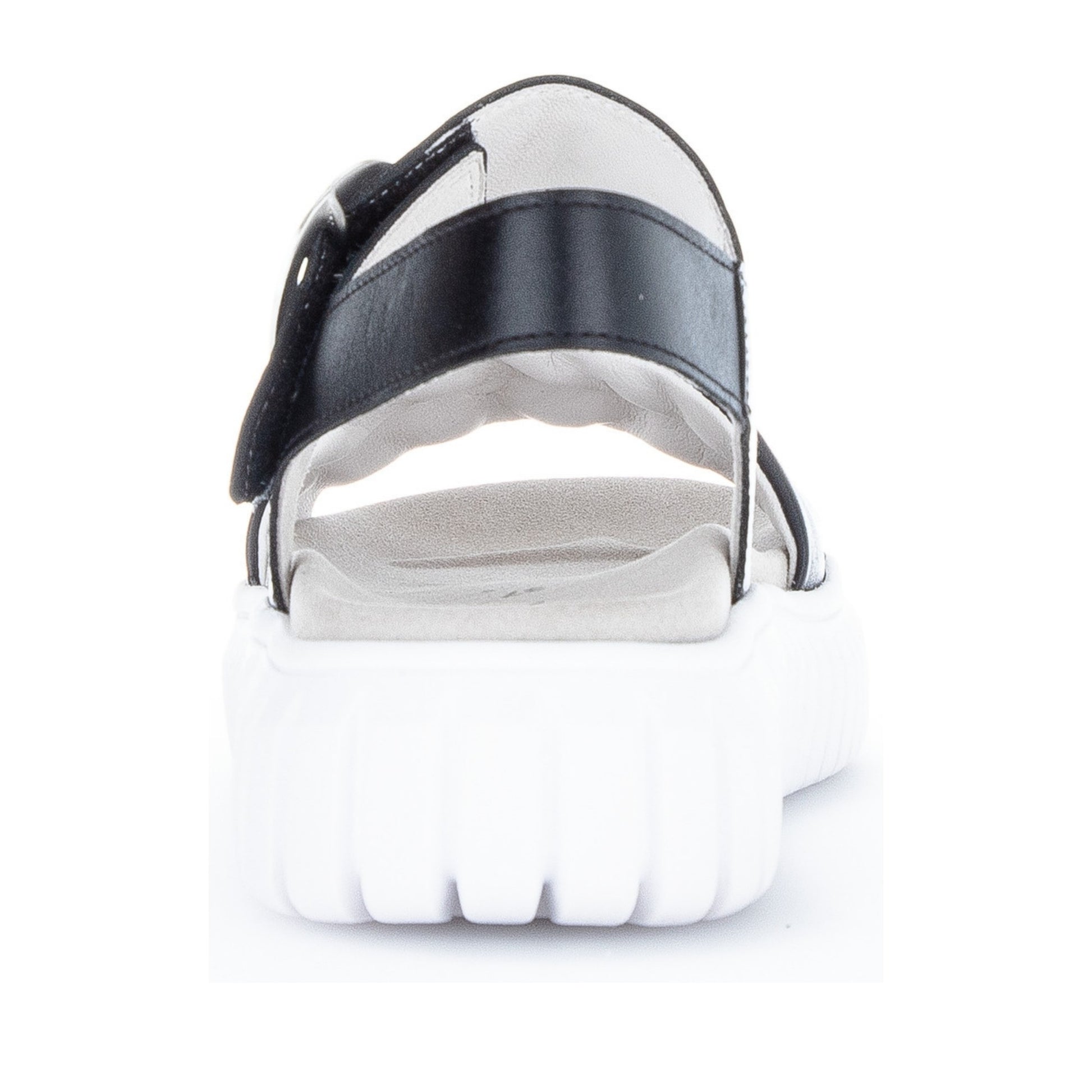 Women's Black Wedge Open-Toe Sandals