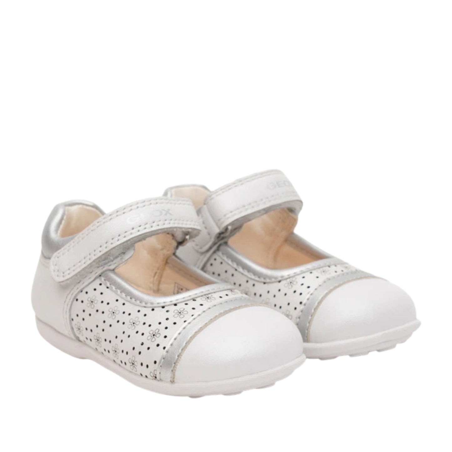 Girls' White Open-Toe Shoes