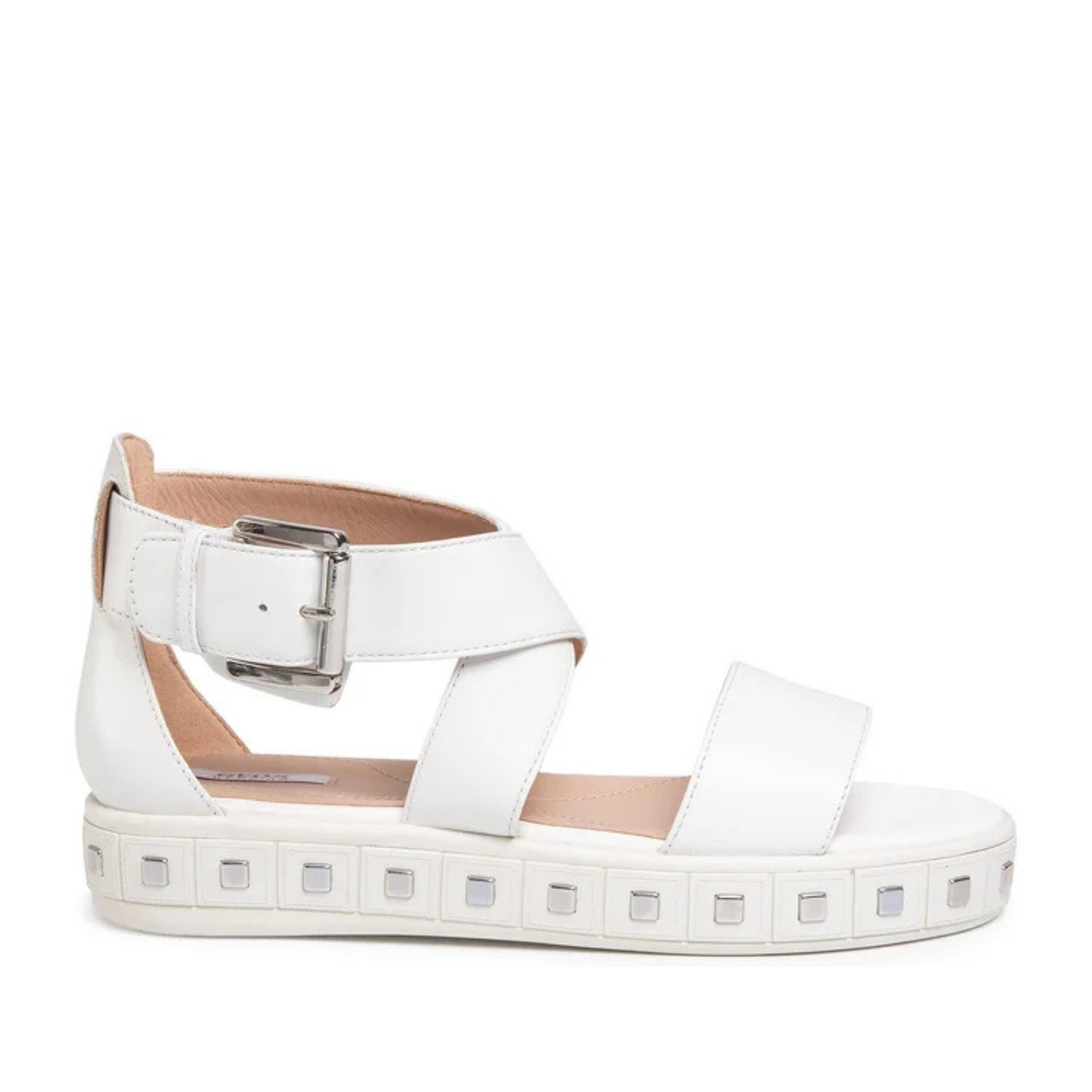 D Sandal Leelu Women's White Open-Toe Sandals