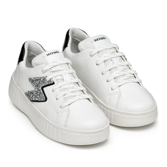 Mikiroshi Girls' White Fashion Sneakers