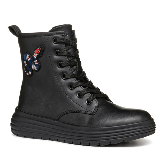 Phaolae Girls' Black Ankle Boots