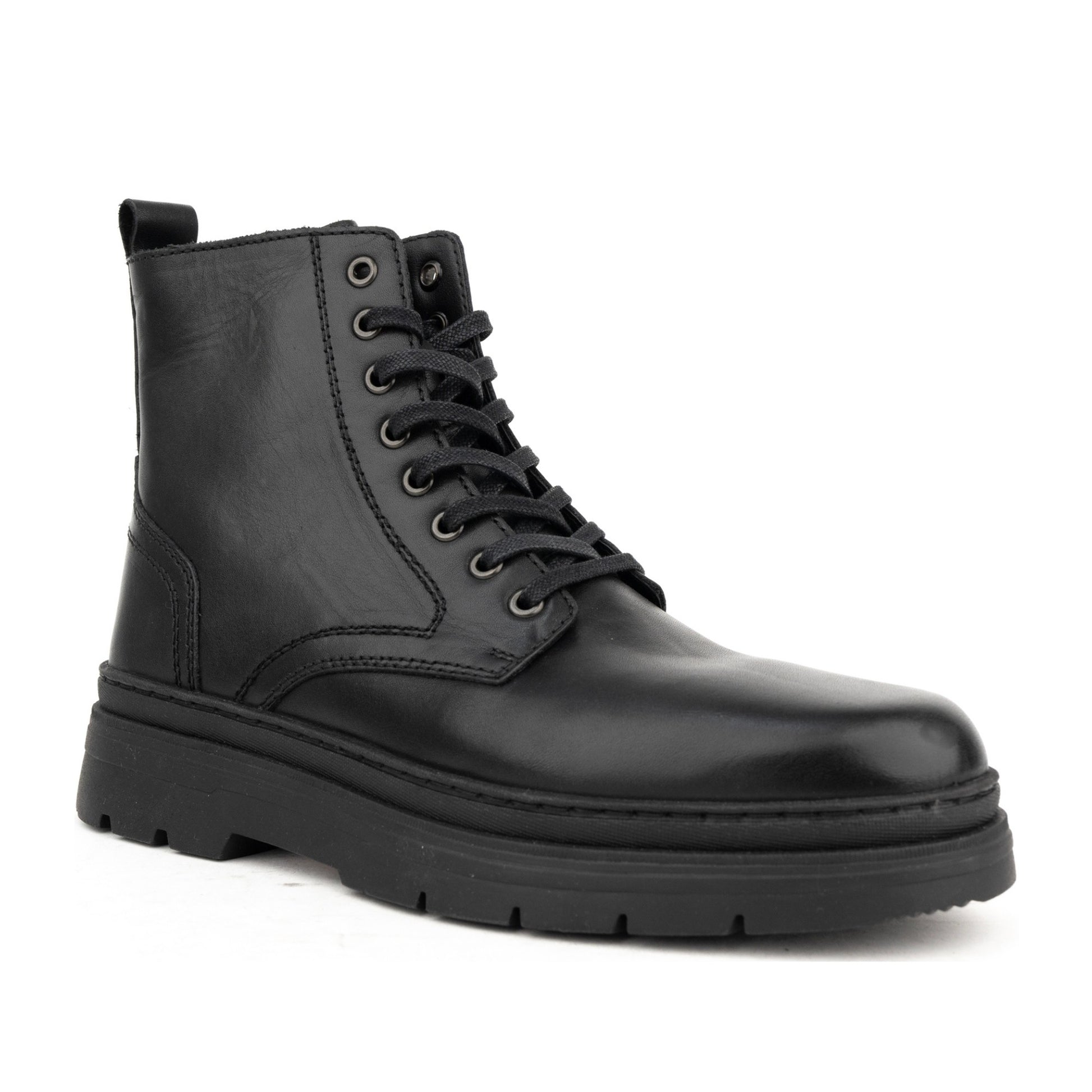 Men's Black Wedge Ankle Boots