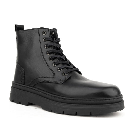 Men's Black Wedge Ankle Boots