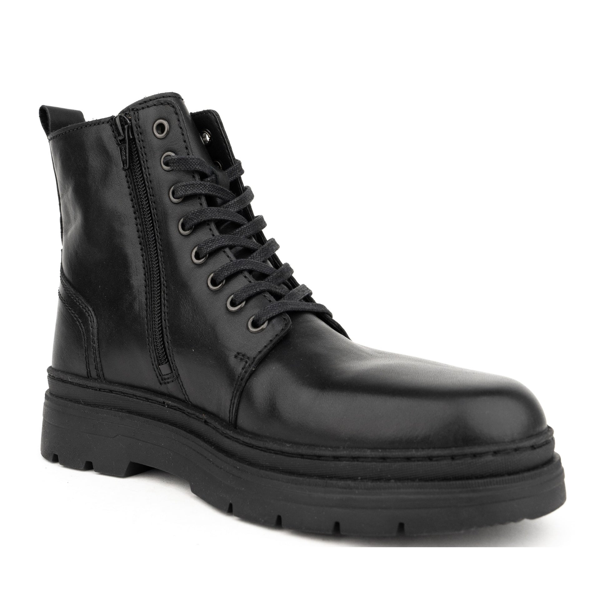 Men's Black Wedge Ankle Boots