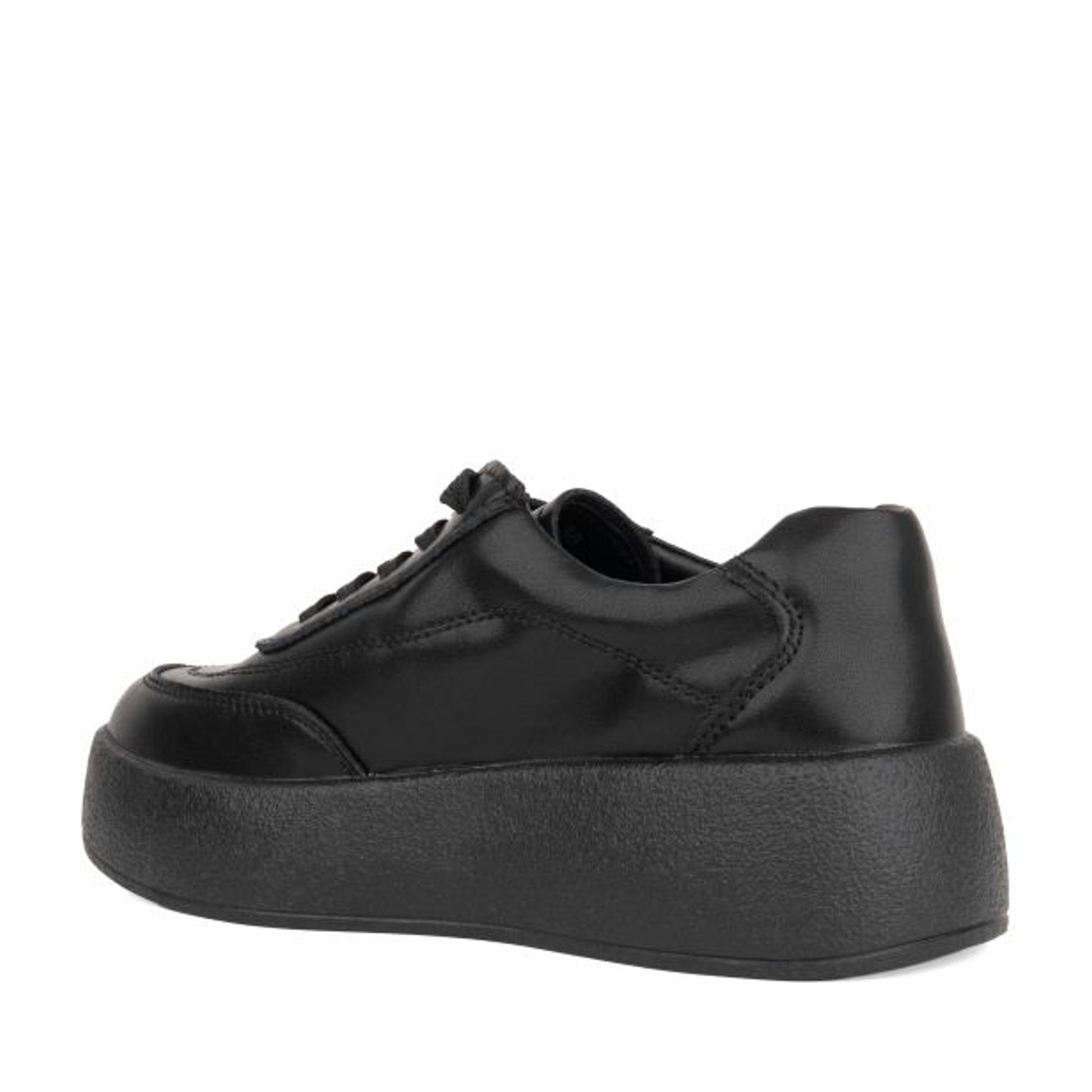 Women's Black Wedge Fashion Sneakers