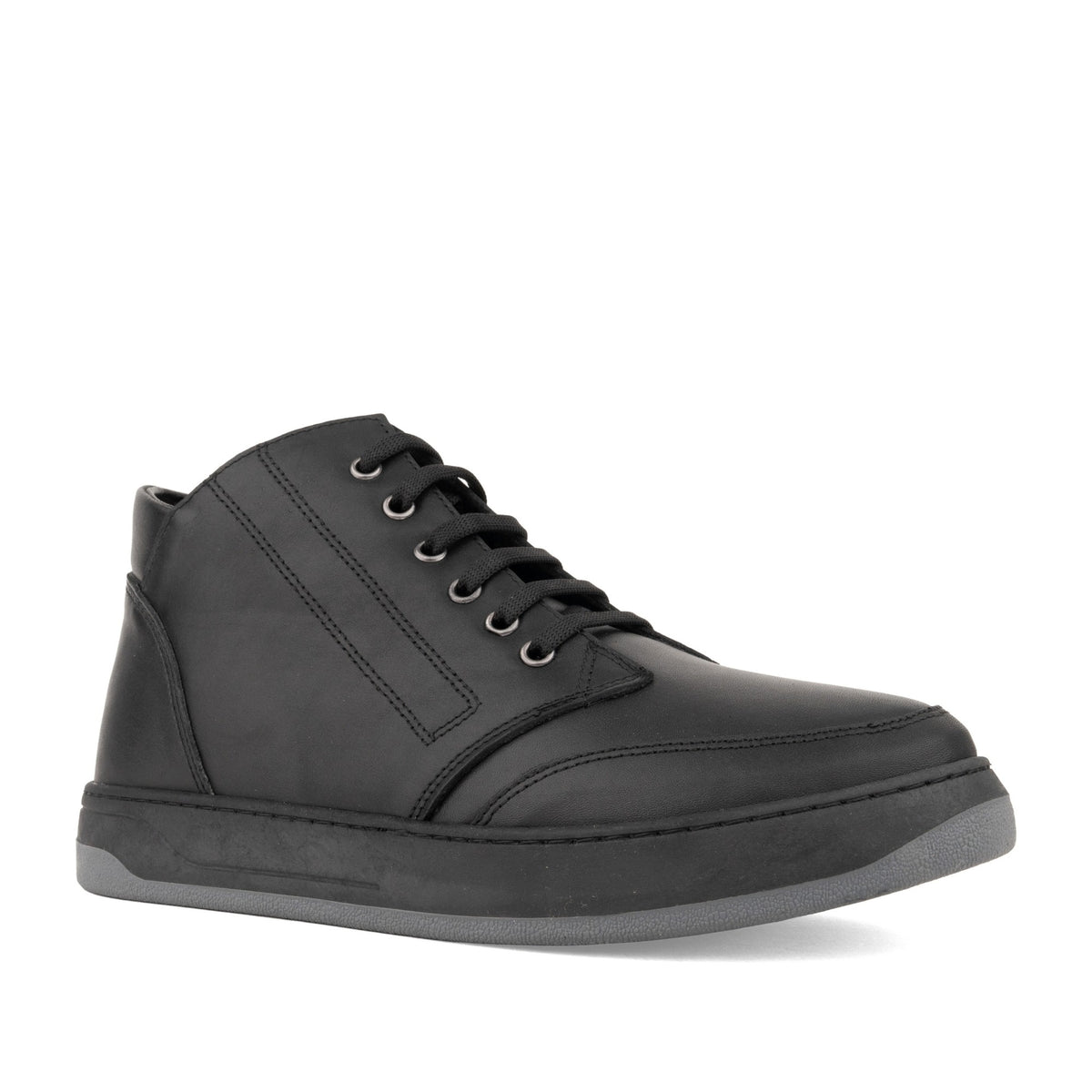 black casual closed booties