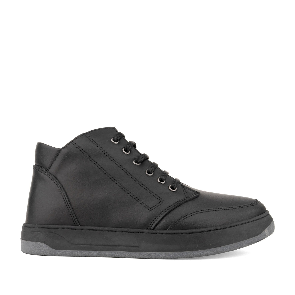black casual closed booties