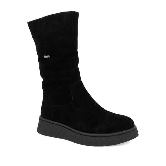 Women's Black Wedge Ankle Boots