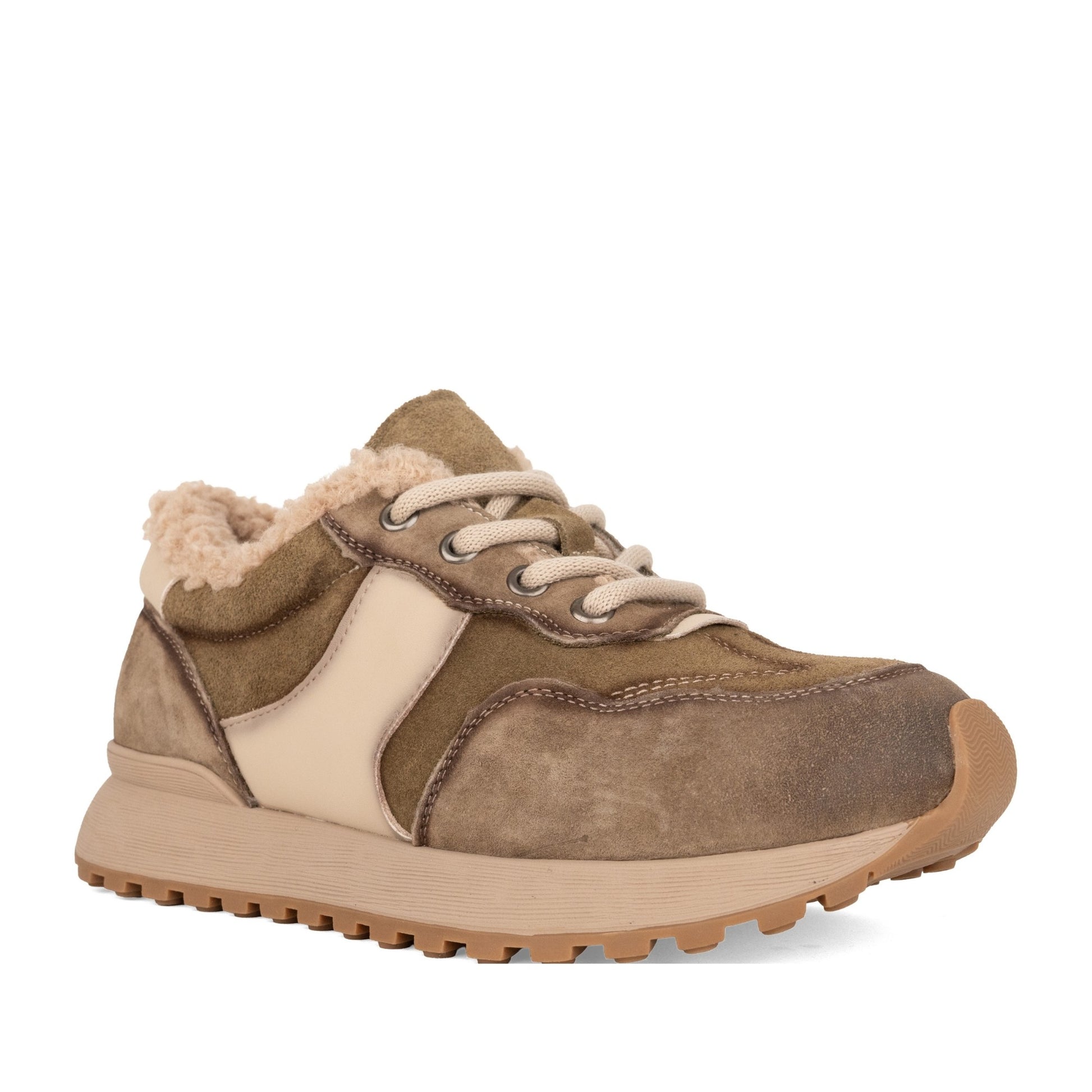 Women's Green Warm Shoes