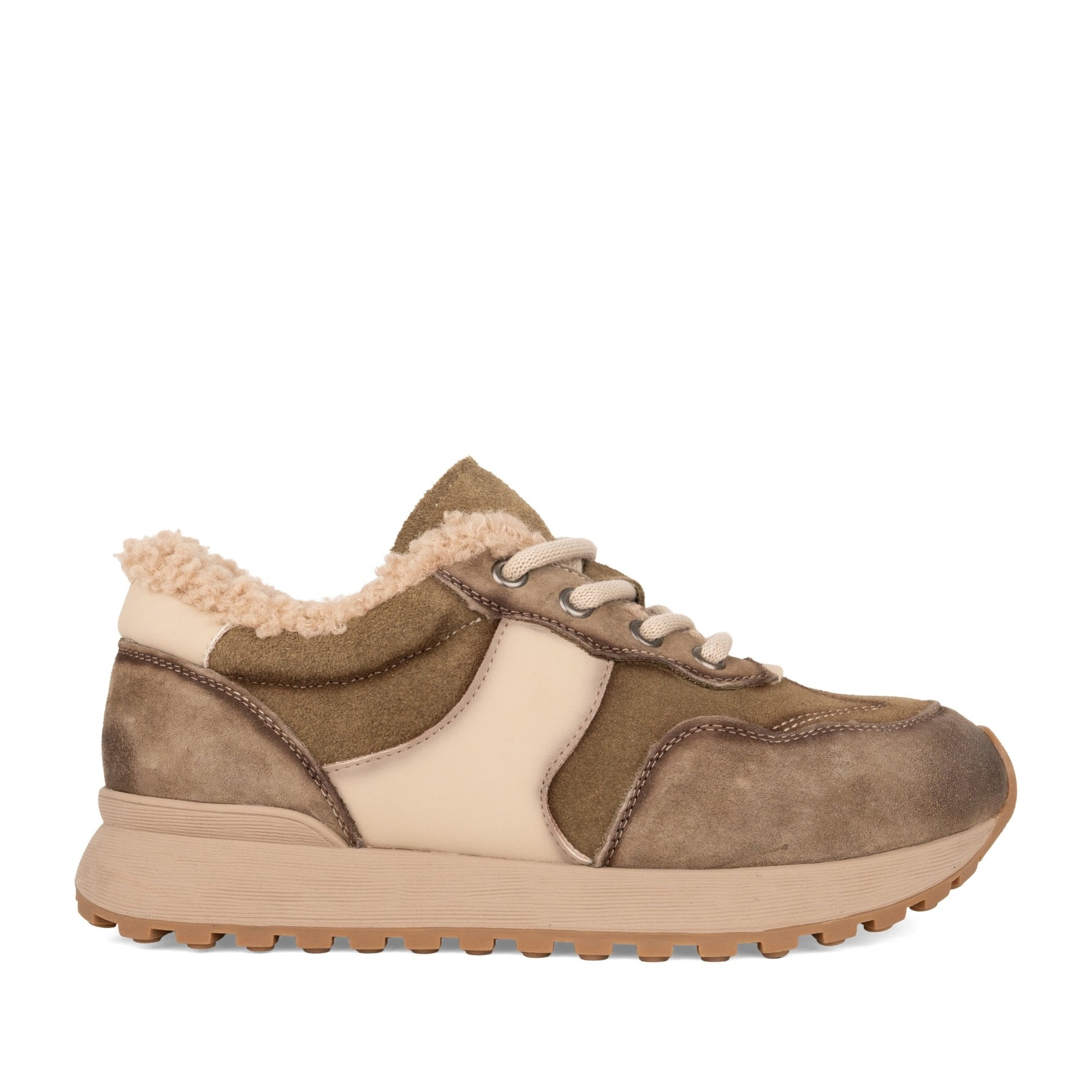 Women's Green Warm Shoes