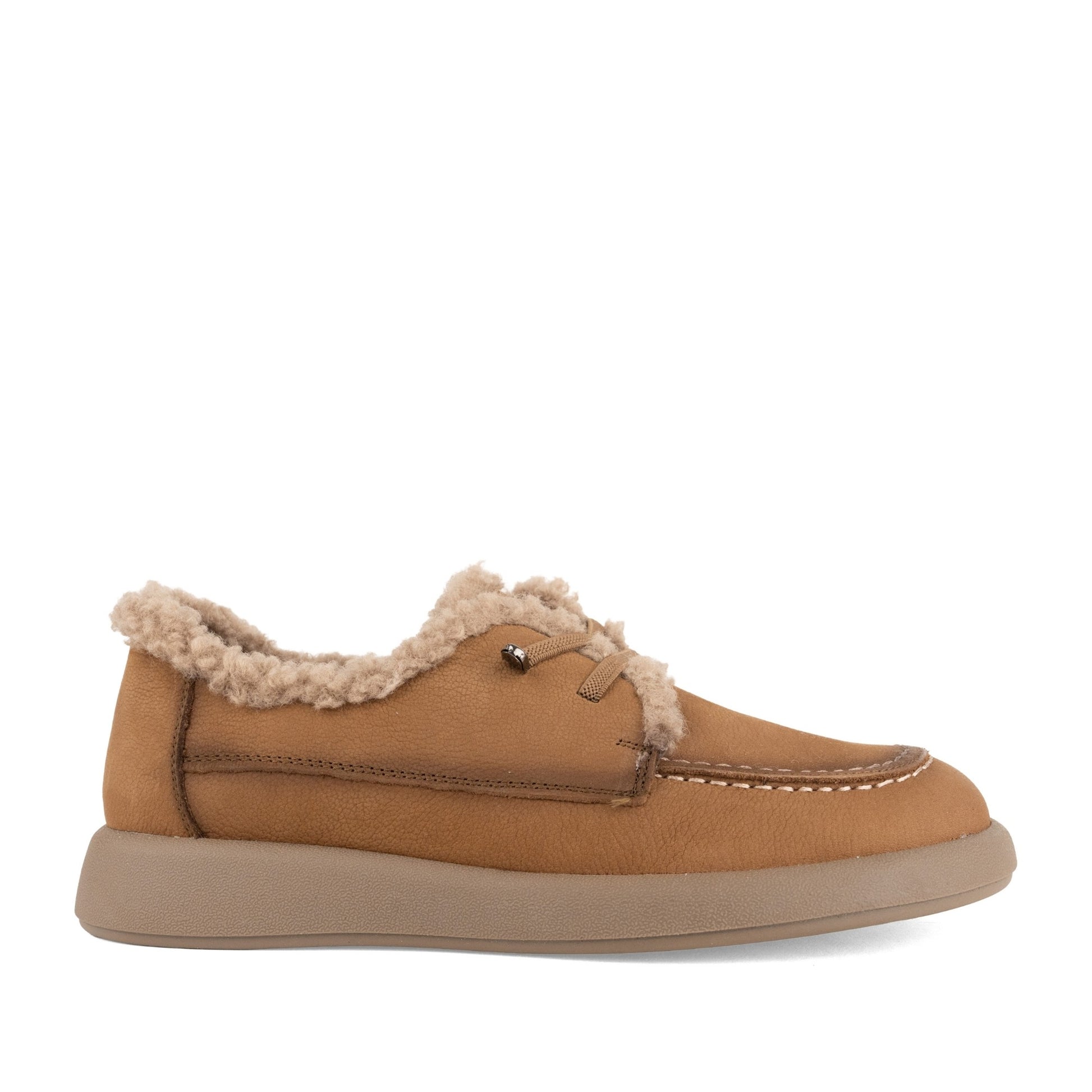 Women's Brown Warm Loafers