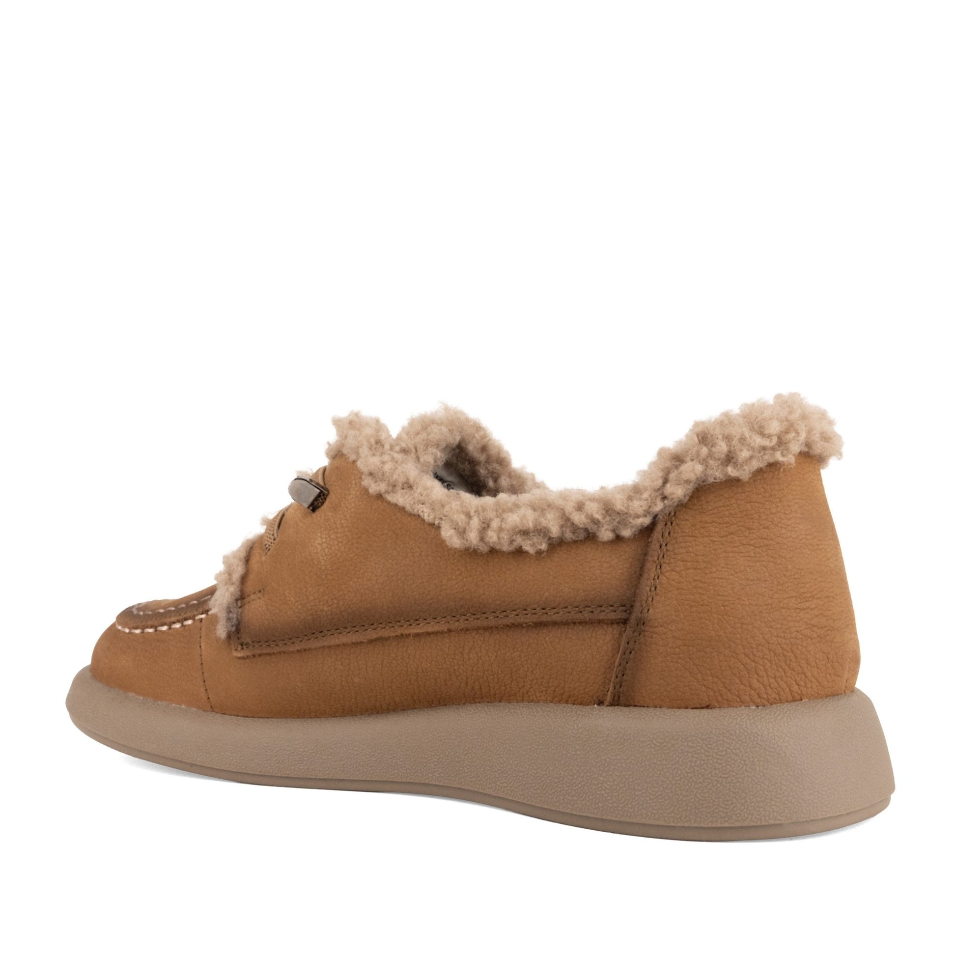 Women's Brown Warm Loafers