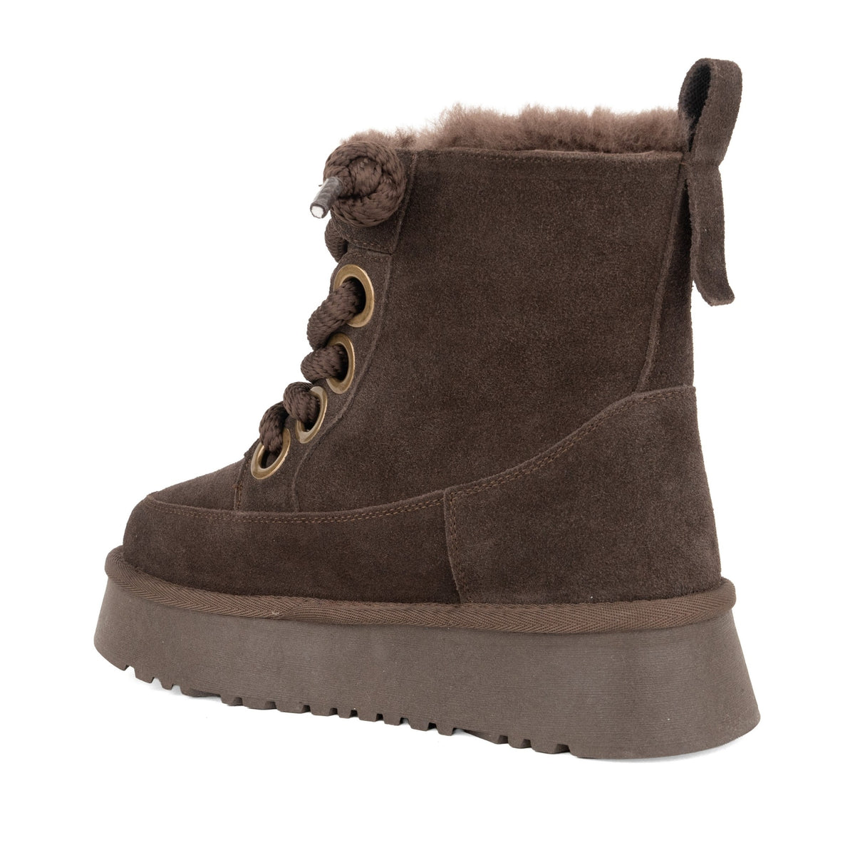 Women's Brown Wedge Boots