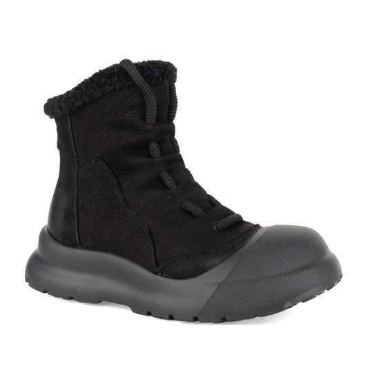 Women's Black Wedge Ankle Boots