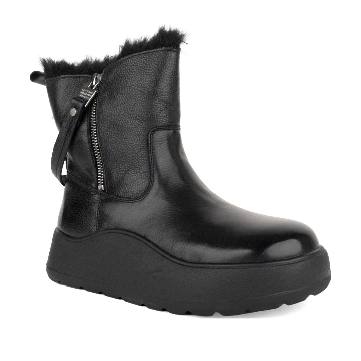 Women's Black Wedge Boots