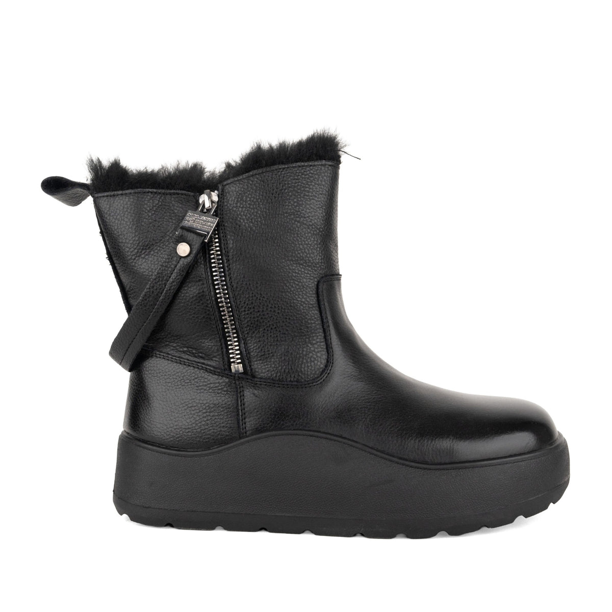 Women's Black Wedge Boots