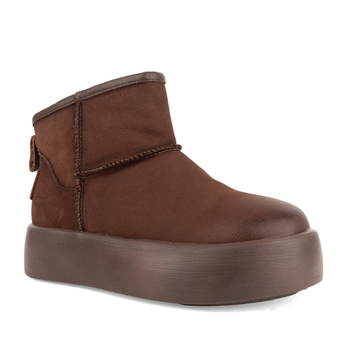Women's Brown Wedge Ankle Boots
