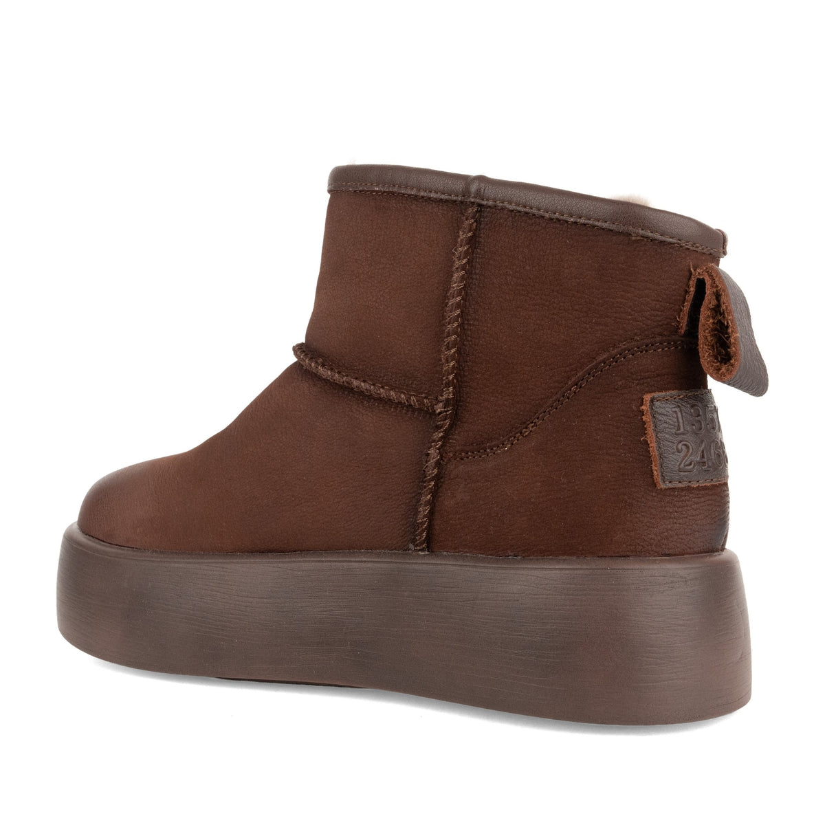 Women's Brown Wedge Ankle Boots