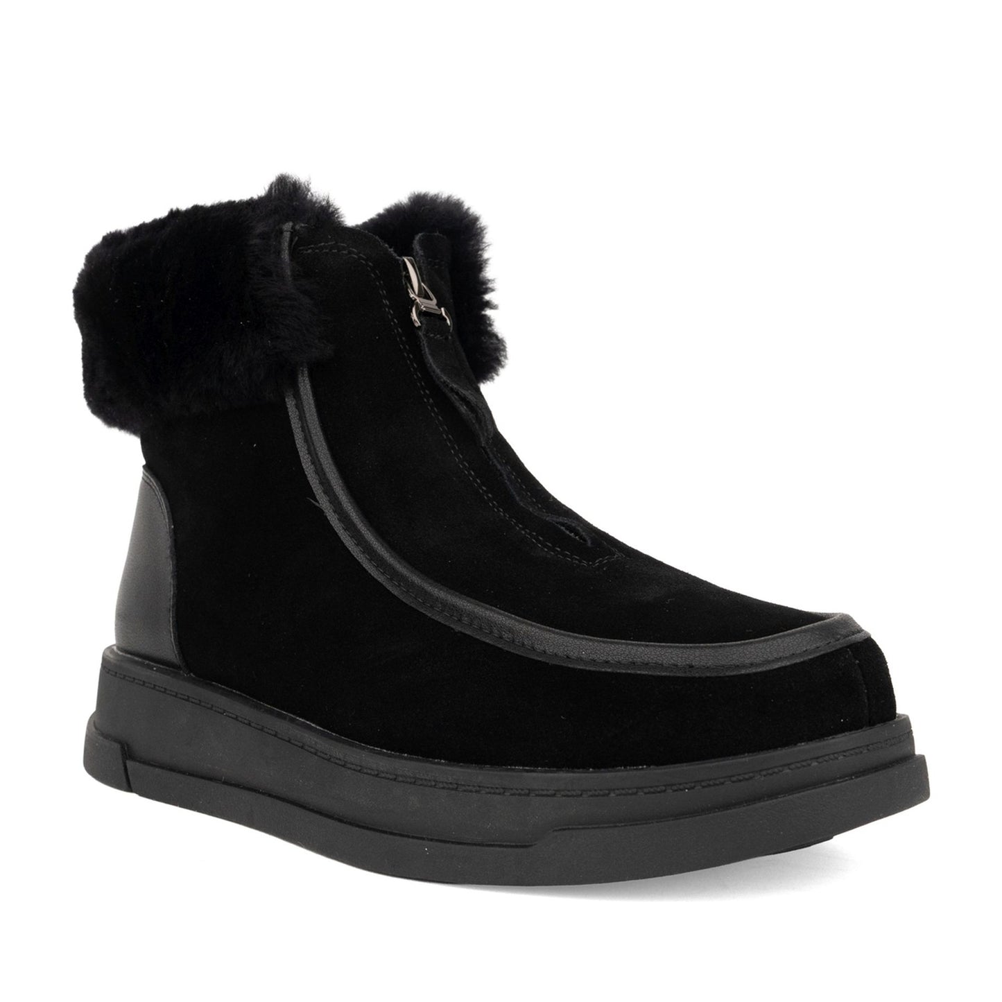 Women's Black Wedge Ankle Boots