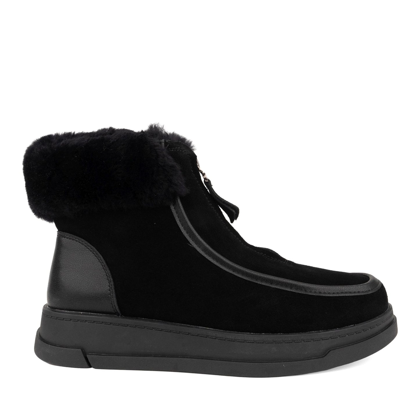 Women's Black Wedge Ankle Boots