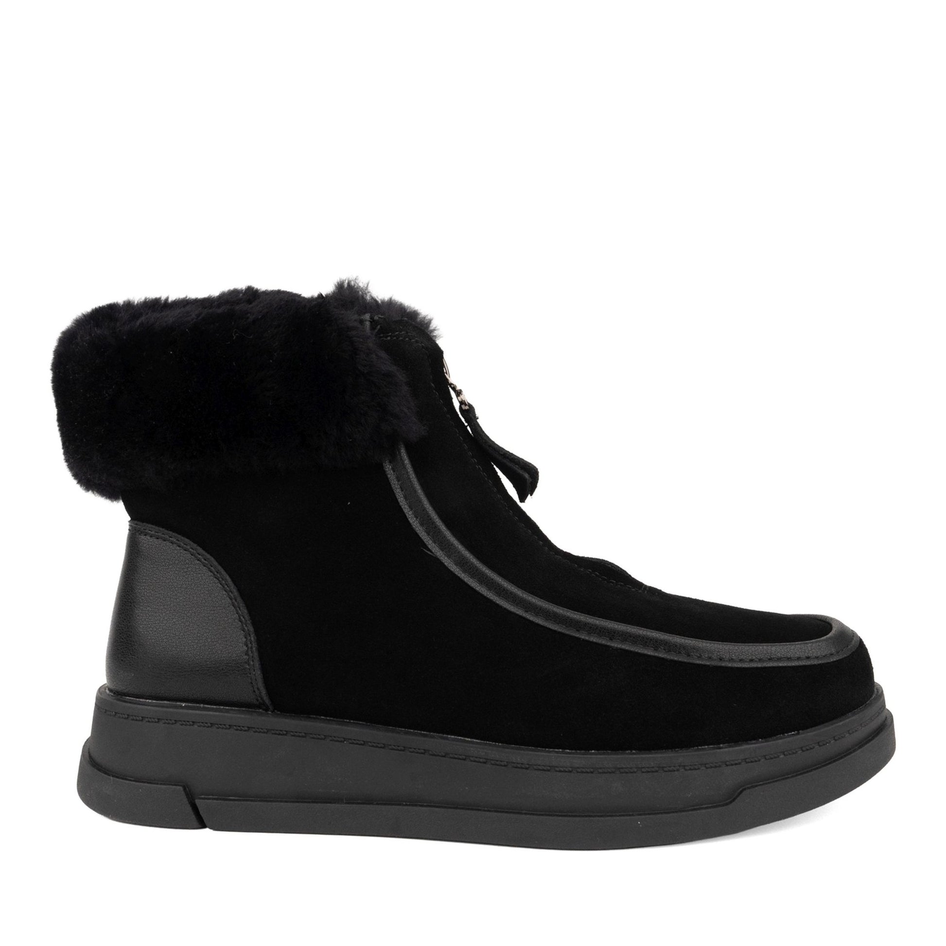 Women's Black Wedge Ankle Boots
