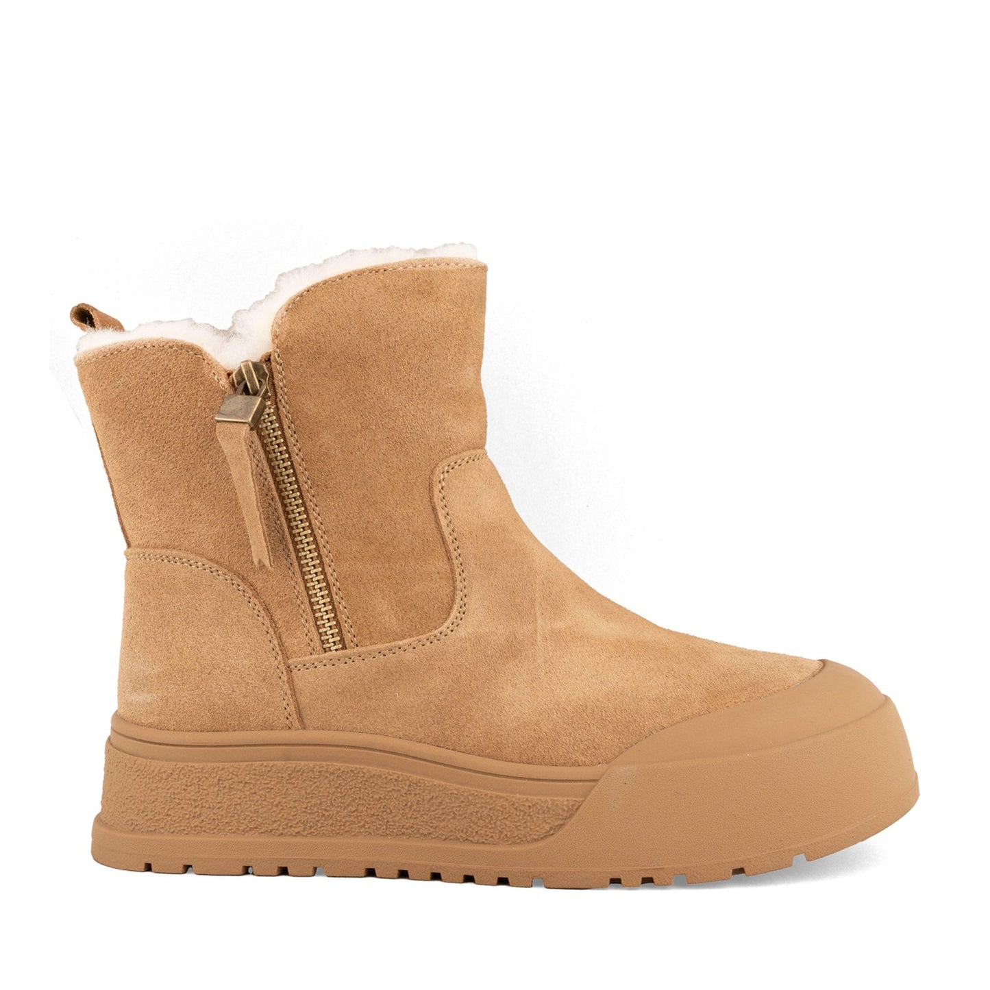 Women's Brown Wedge Ankle Boots