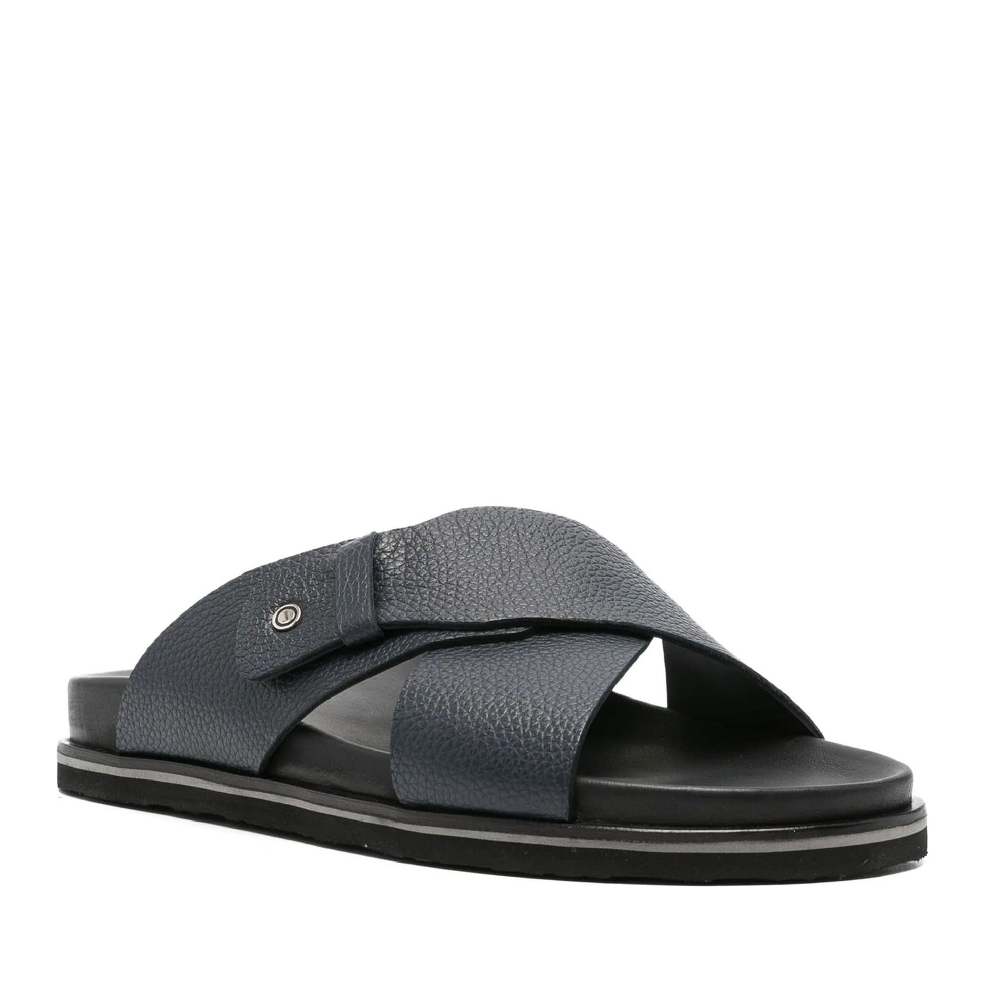 Men's Blue Open-Toe Slippers
