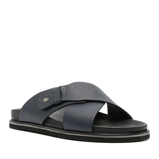 Men's Blue Open-Toe Slippers