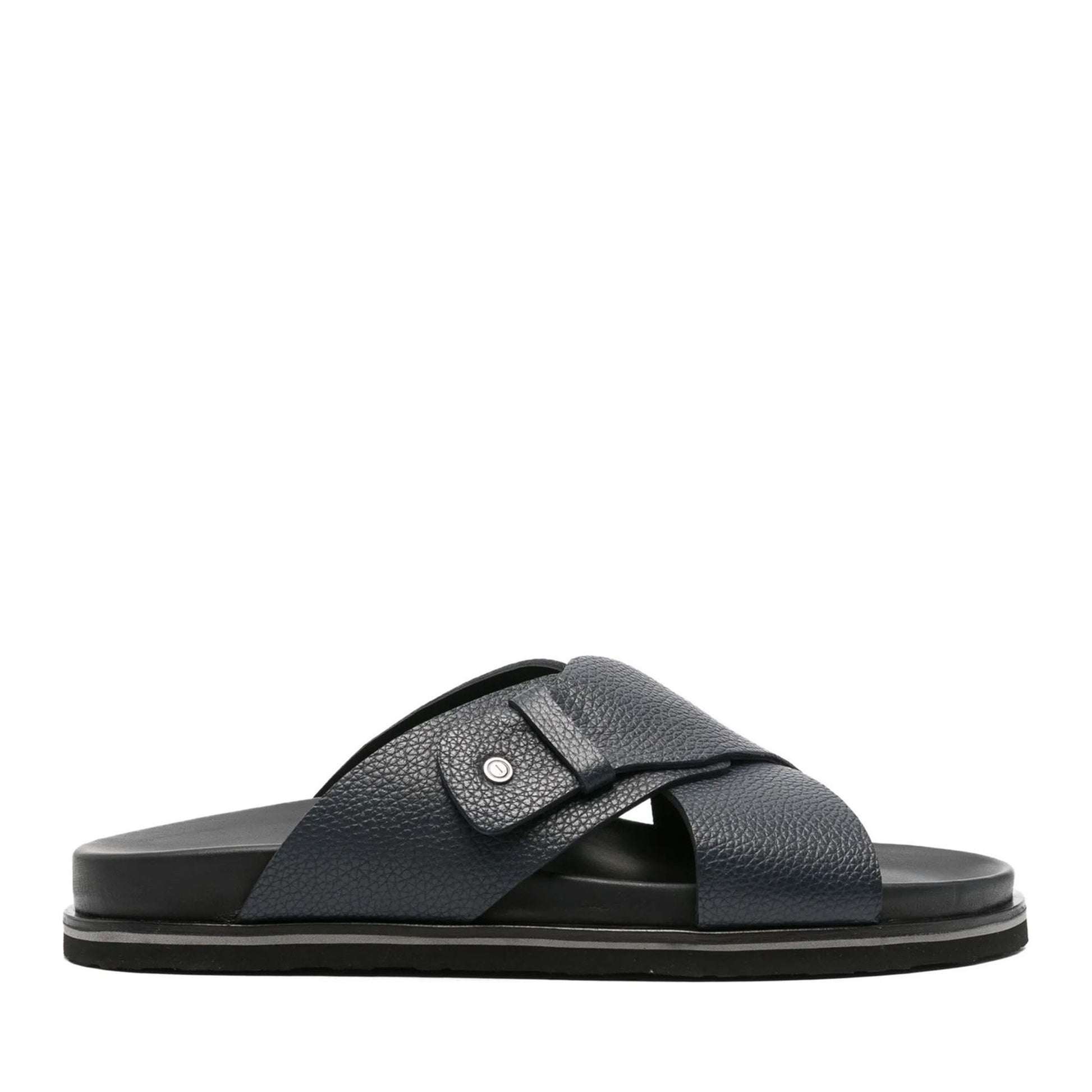 Men's Blue Open-Toe Slippers