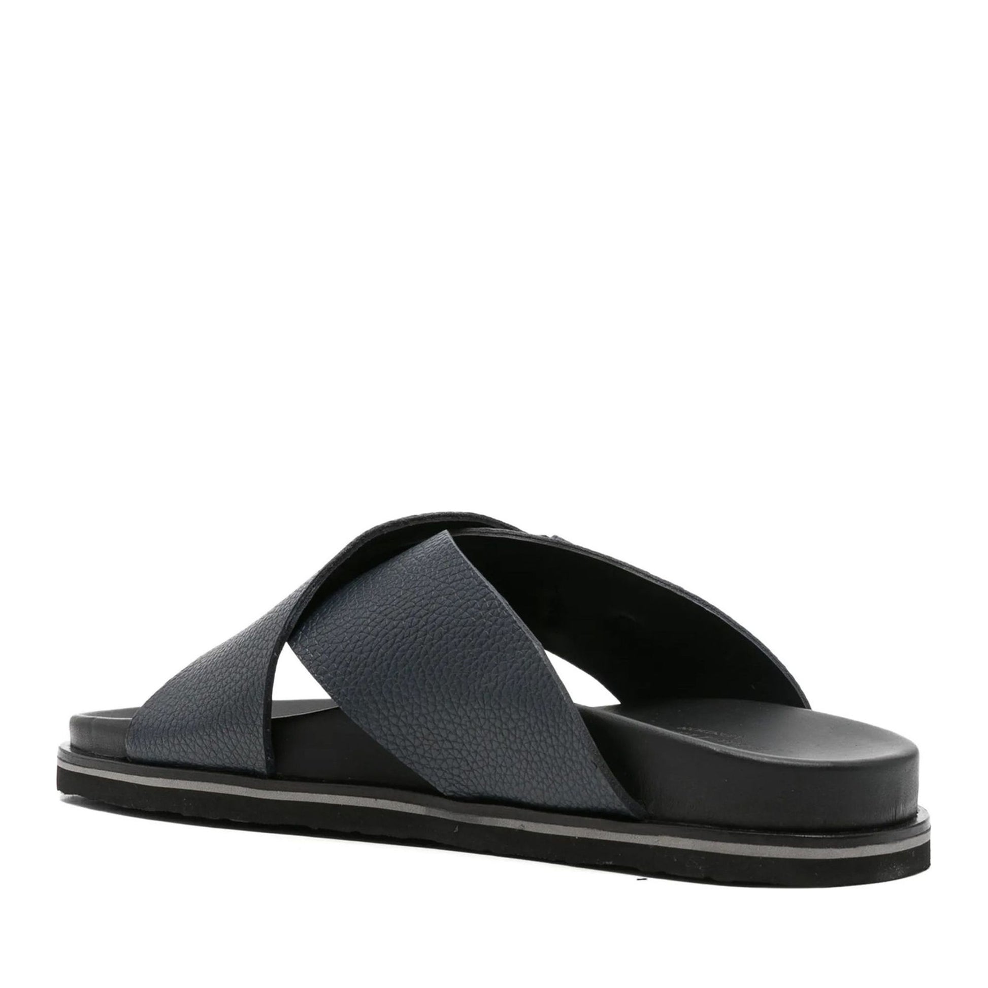 Men's Blue Open-Toe Slippers