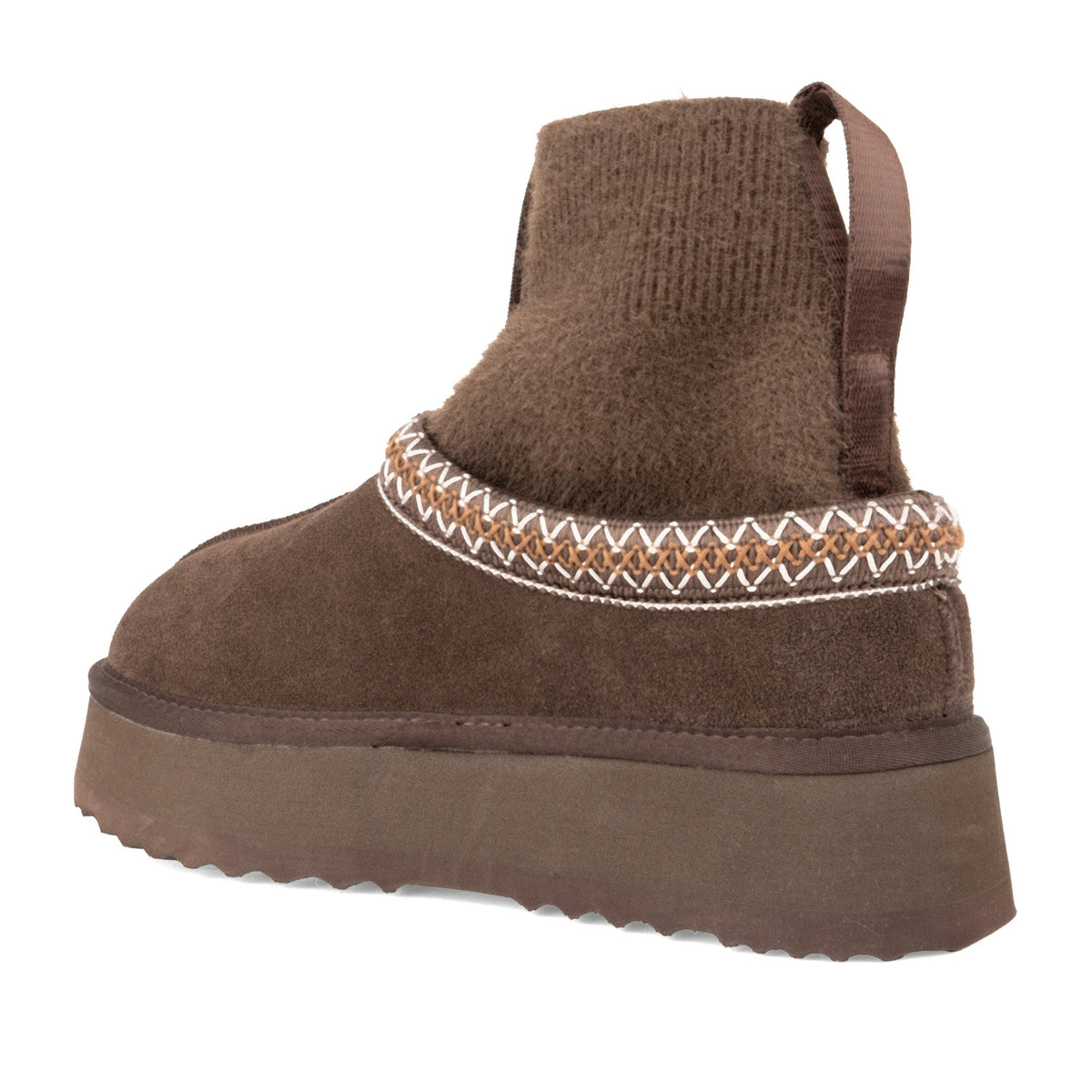 Women's Brown Warm Ankle Boots