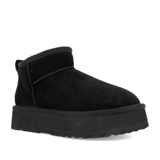 Women's Black Warm Ankle Boots