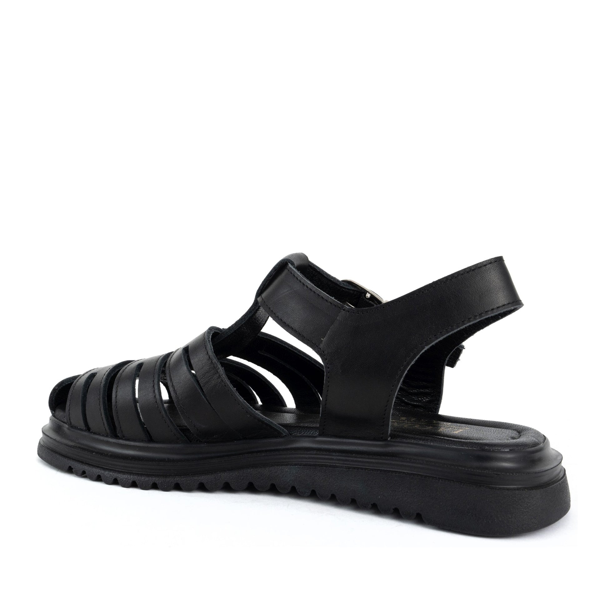 Women's Black Open-Toe Sandals
