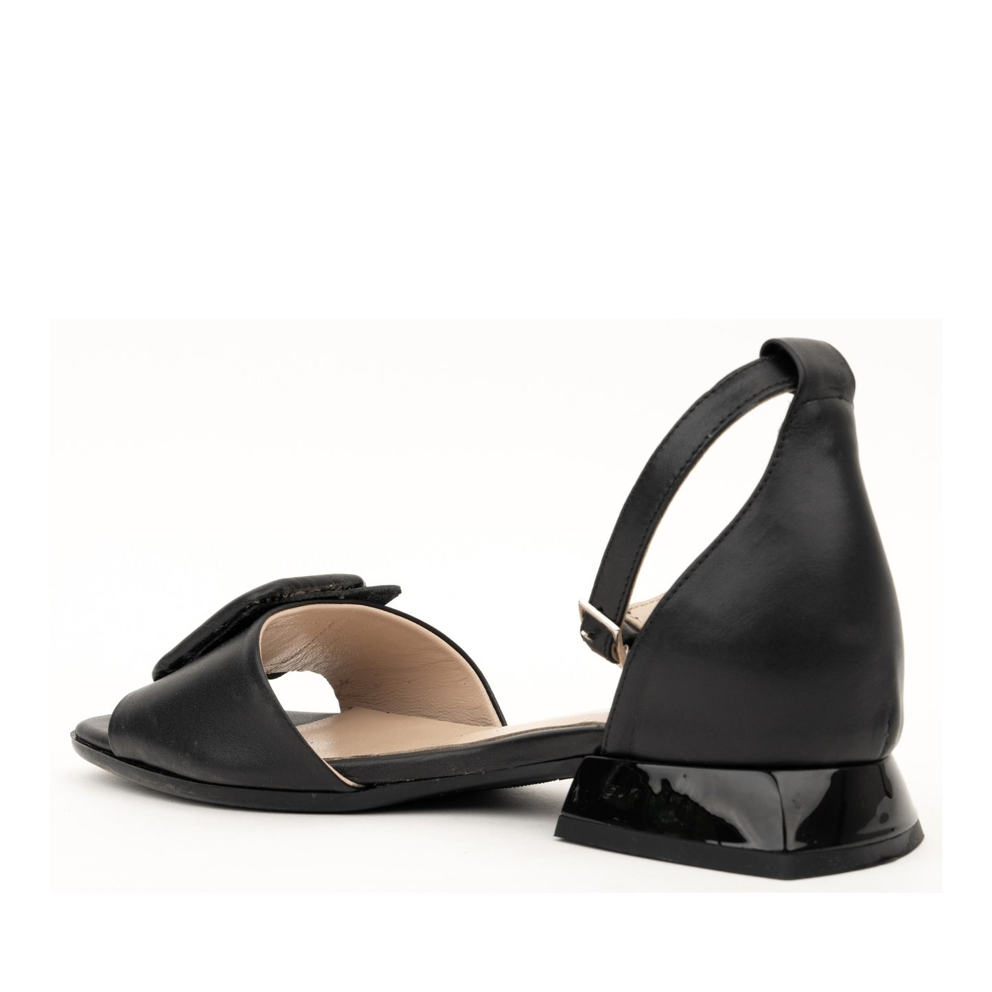 Women's Black Open-Toe Sandals