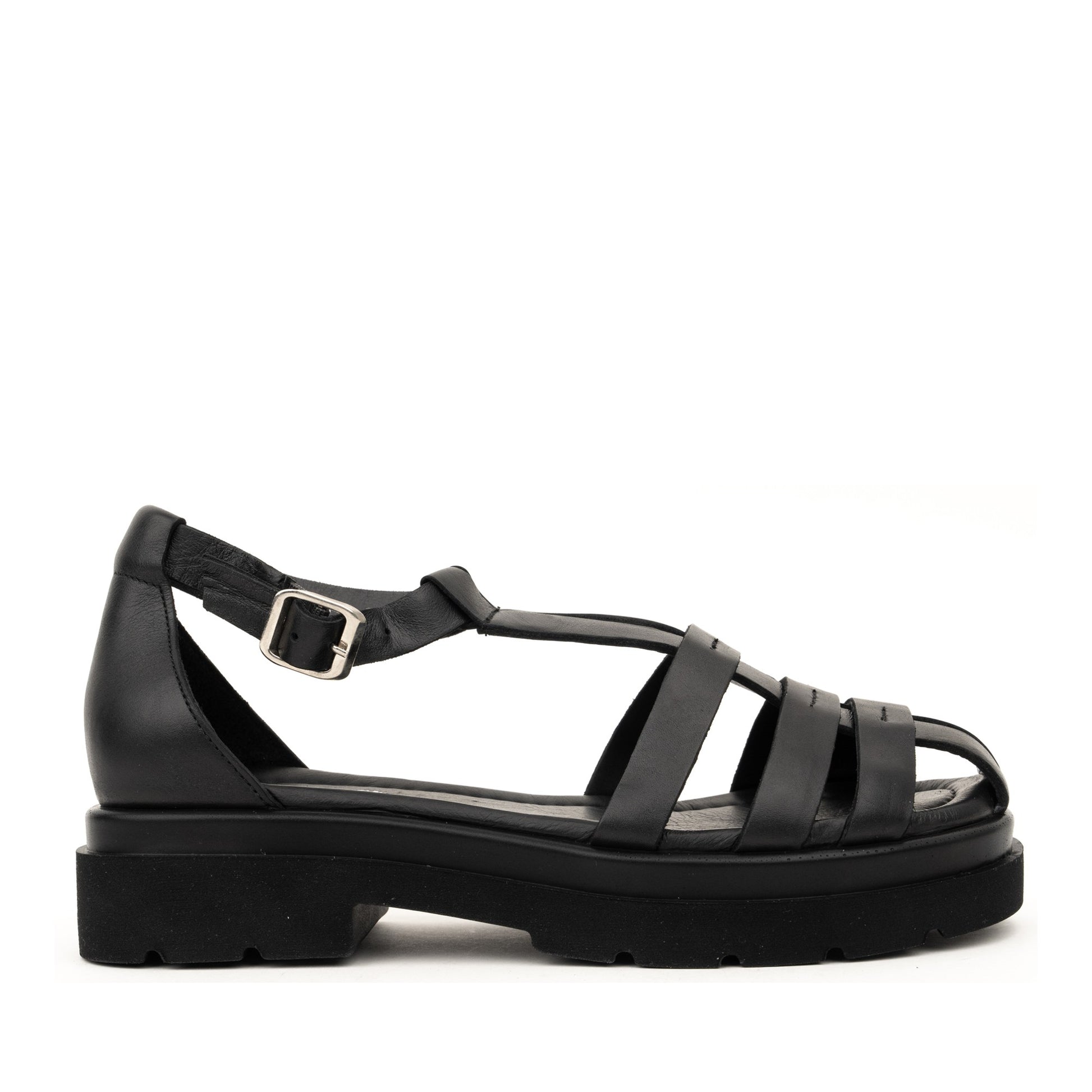 Women's Black Open-Toe Sandals