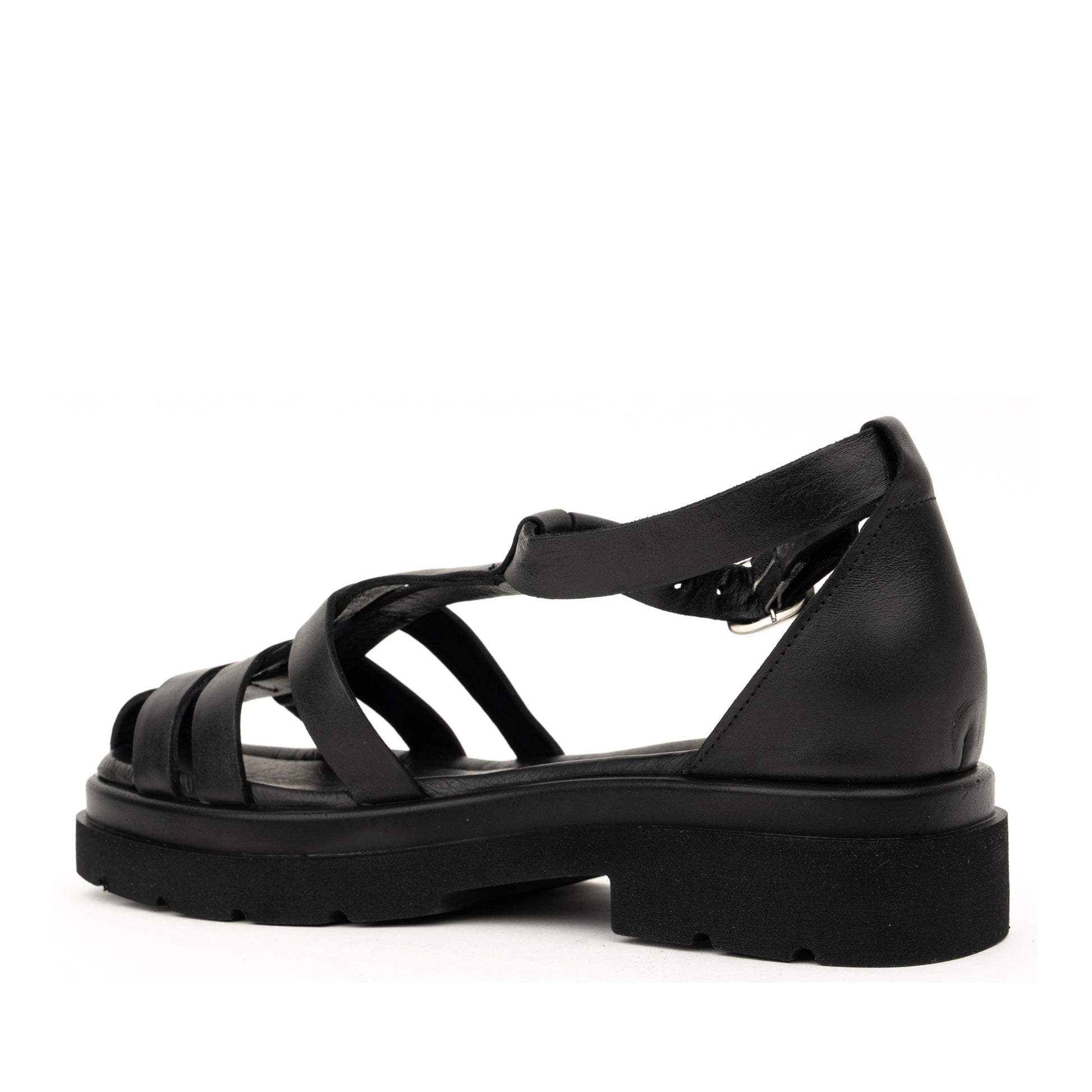Women's Black Open-Toe Sandals