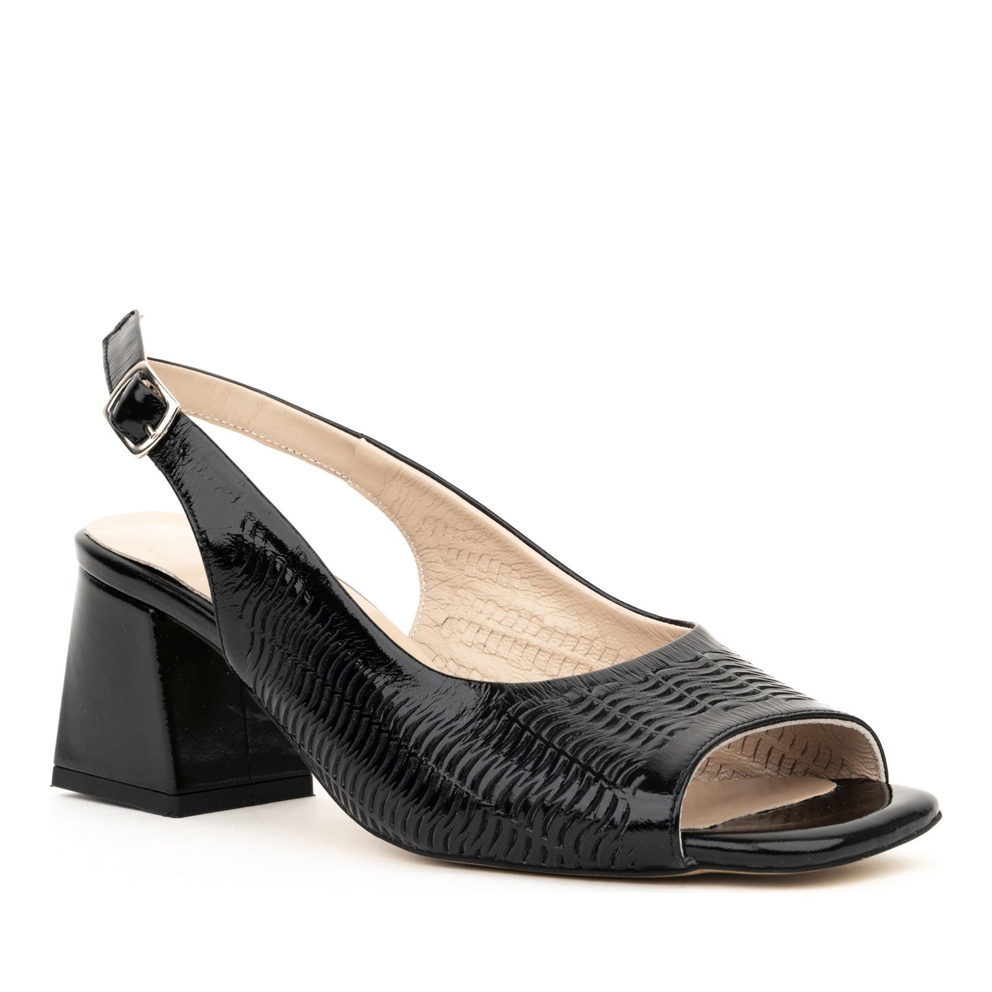 Women's Black Dress Open-Toe Sandals
