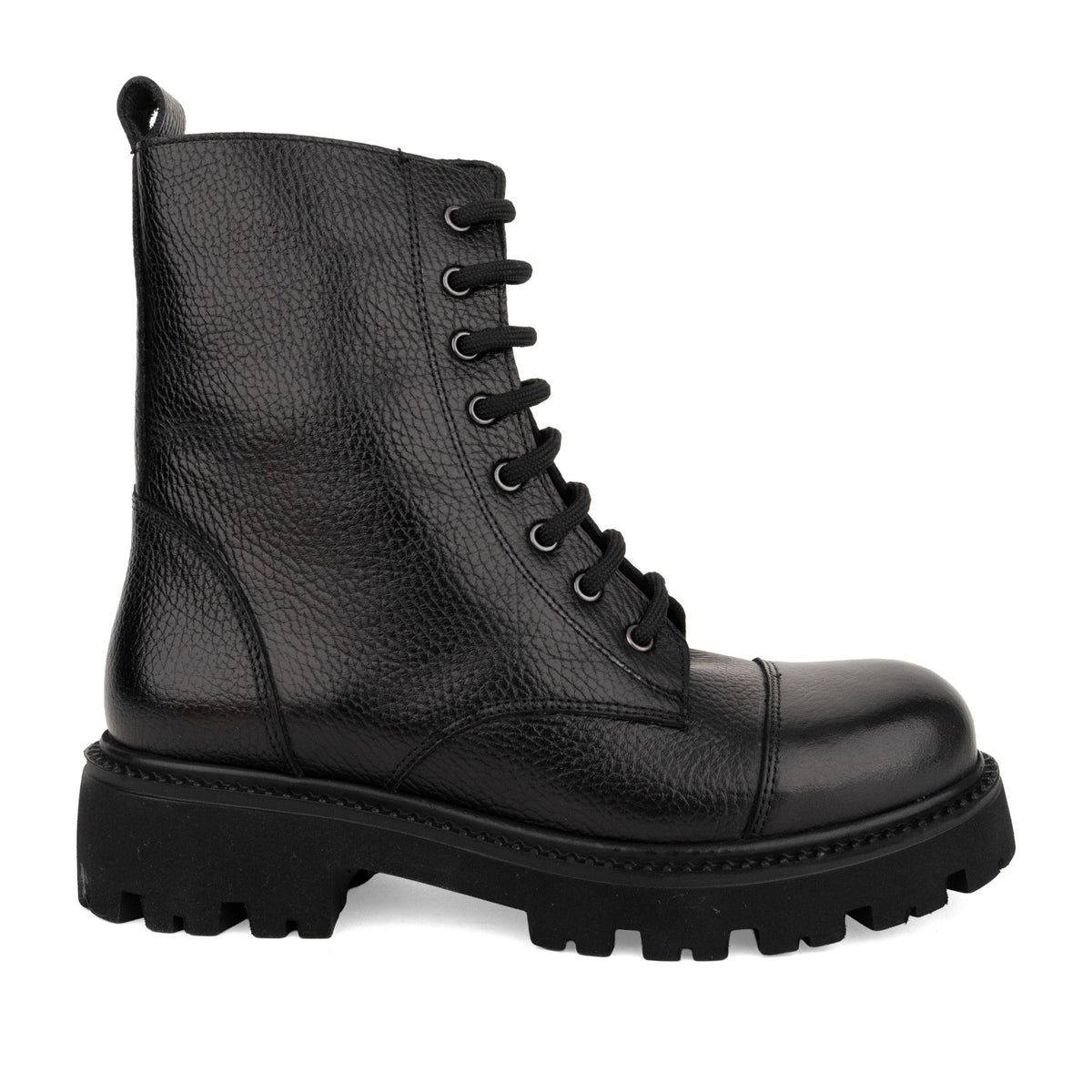 black casual closed booties
