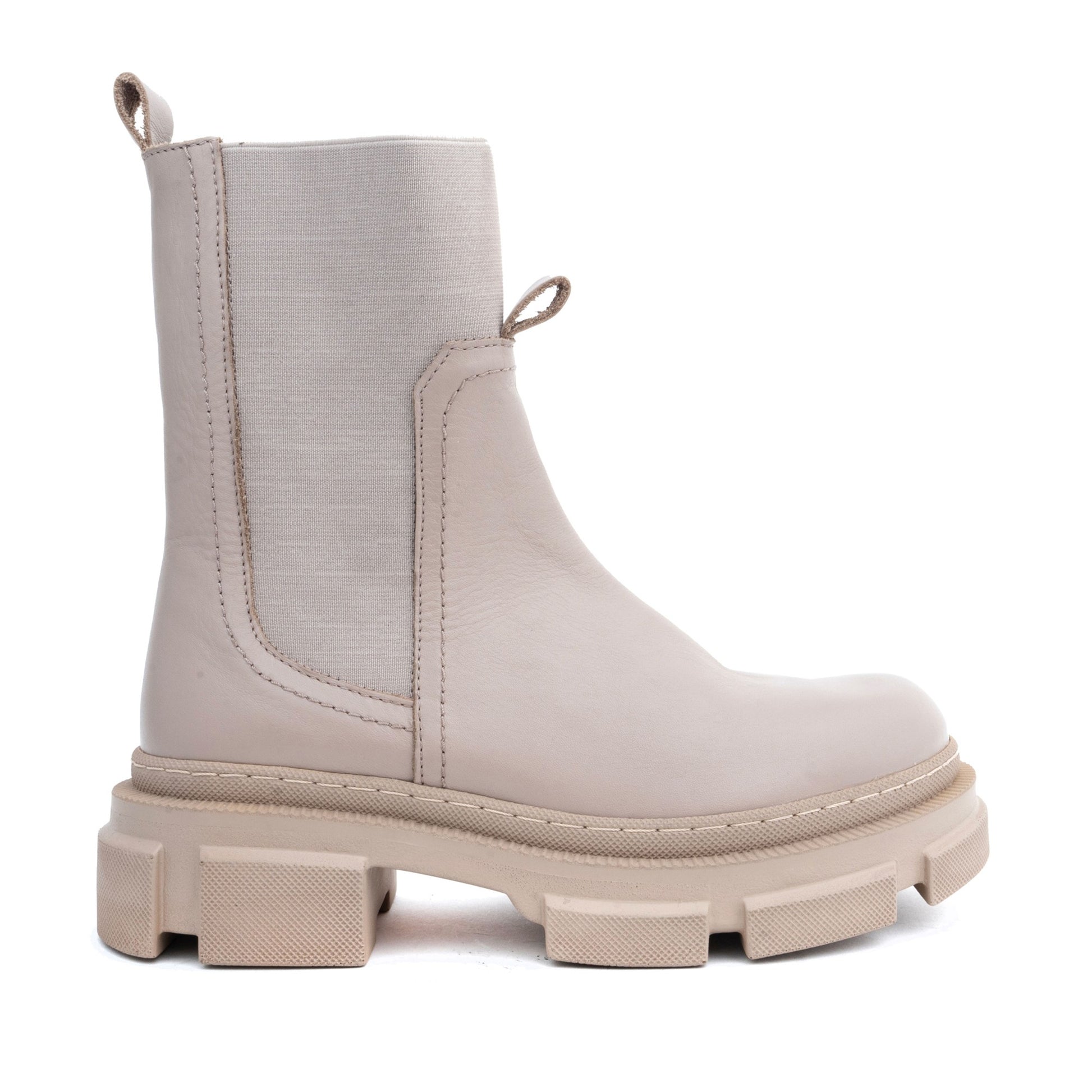 Tiffany 04 Women's Beige Ankle Boots