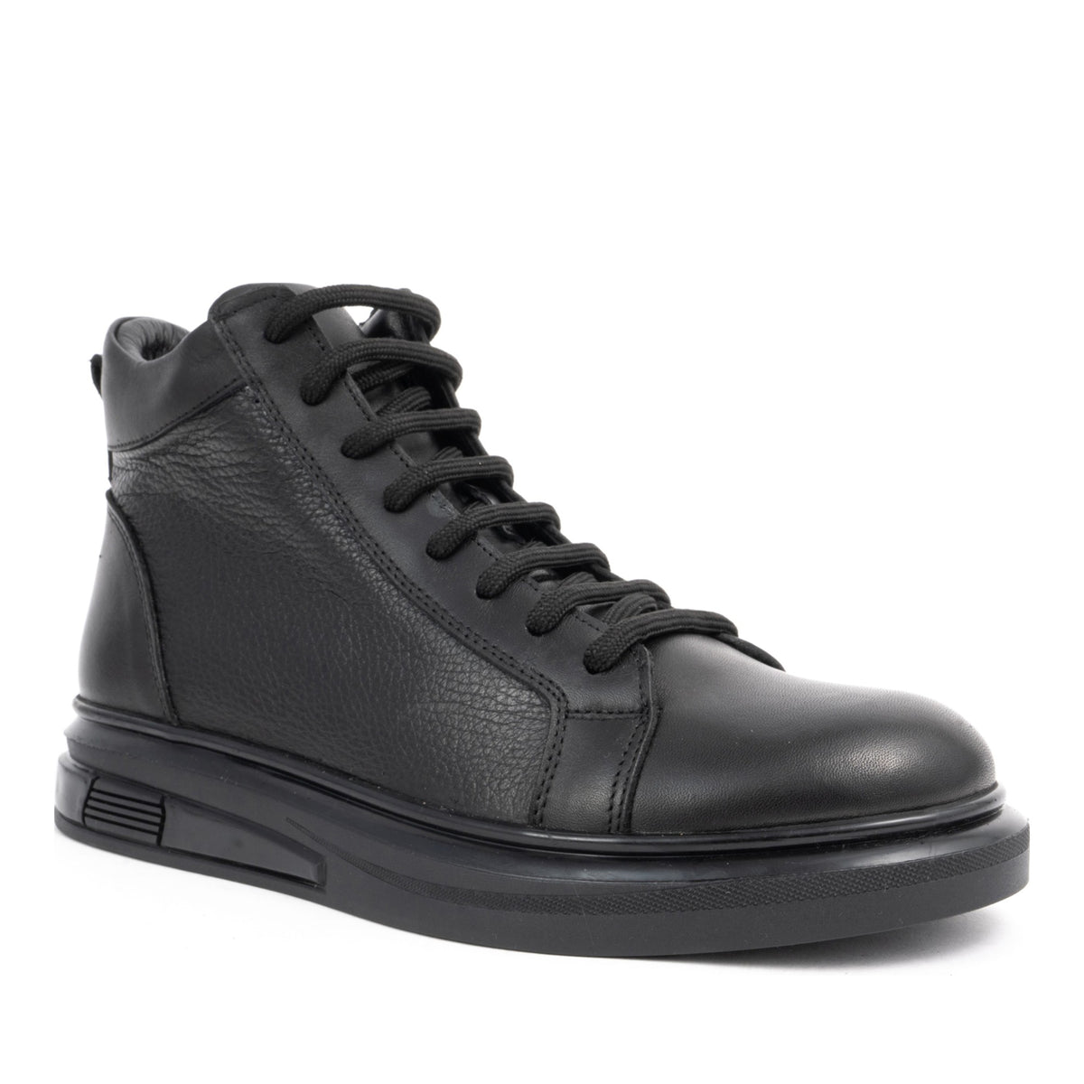 black casual closed booties