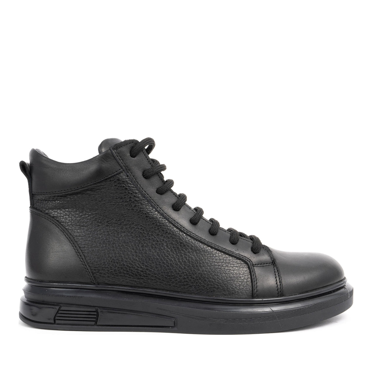 black casual closed booties