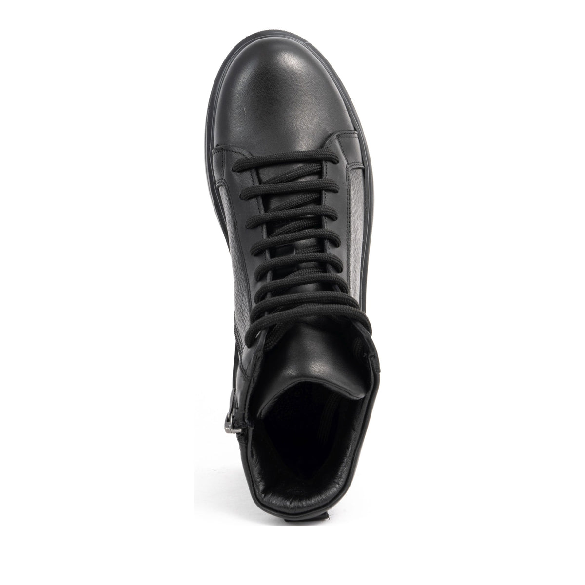 black casual closed booties